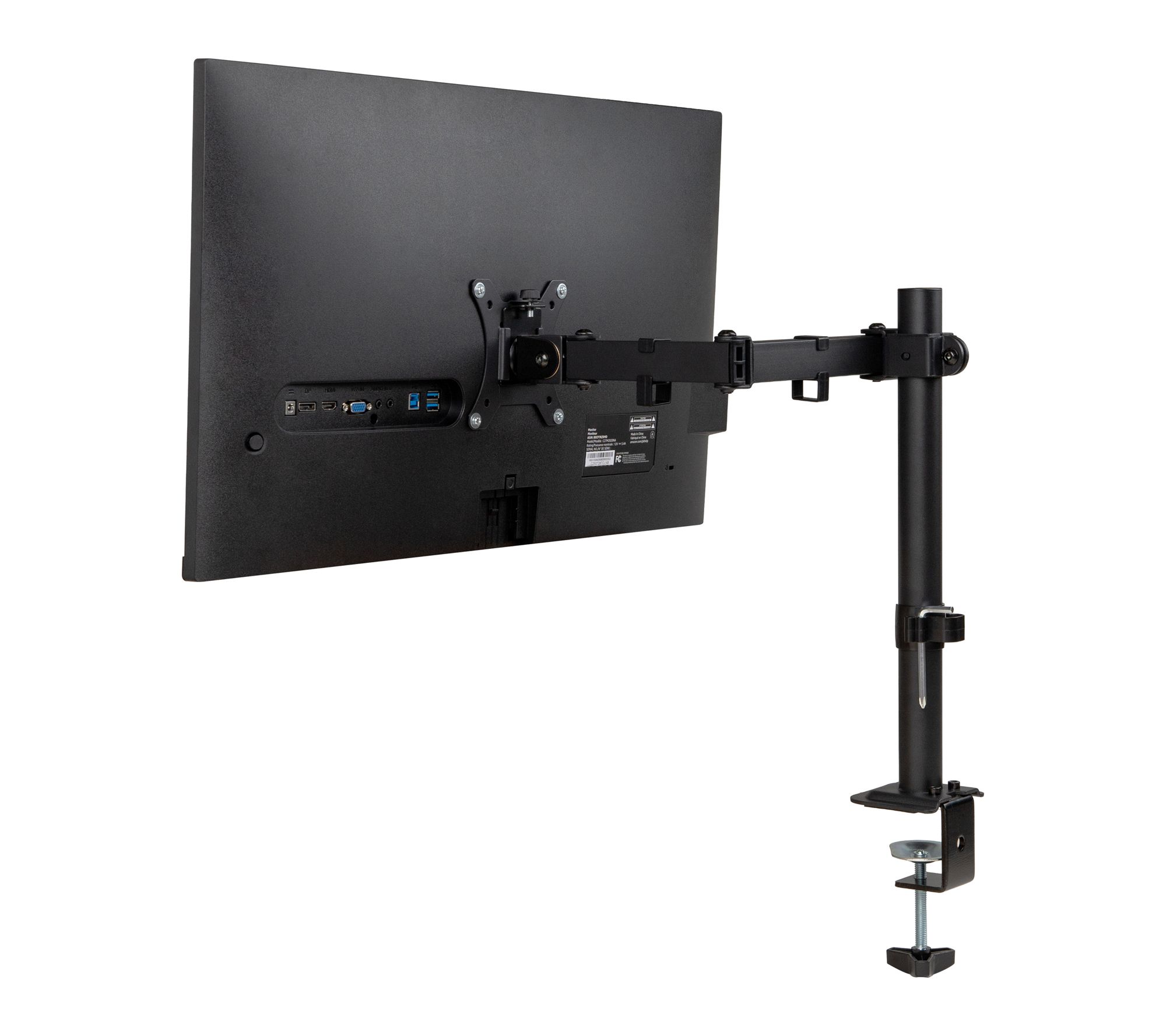 Mind Reader Single Monitor Desk Mount Rotate 180