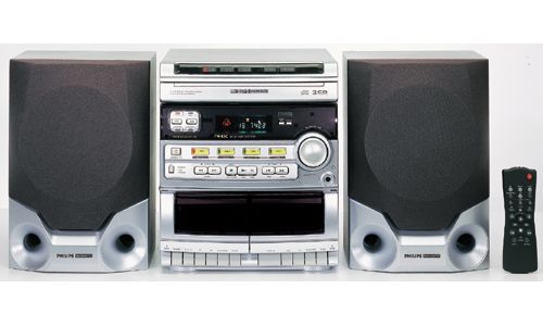 Philips FW45C 3-CD Changer Mini Stereo System with Remote 