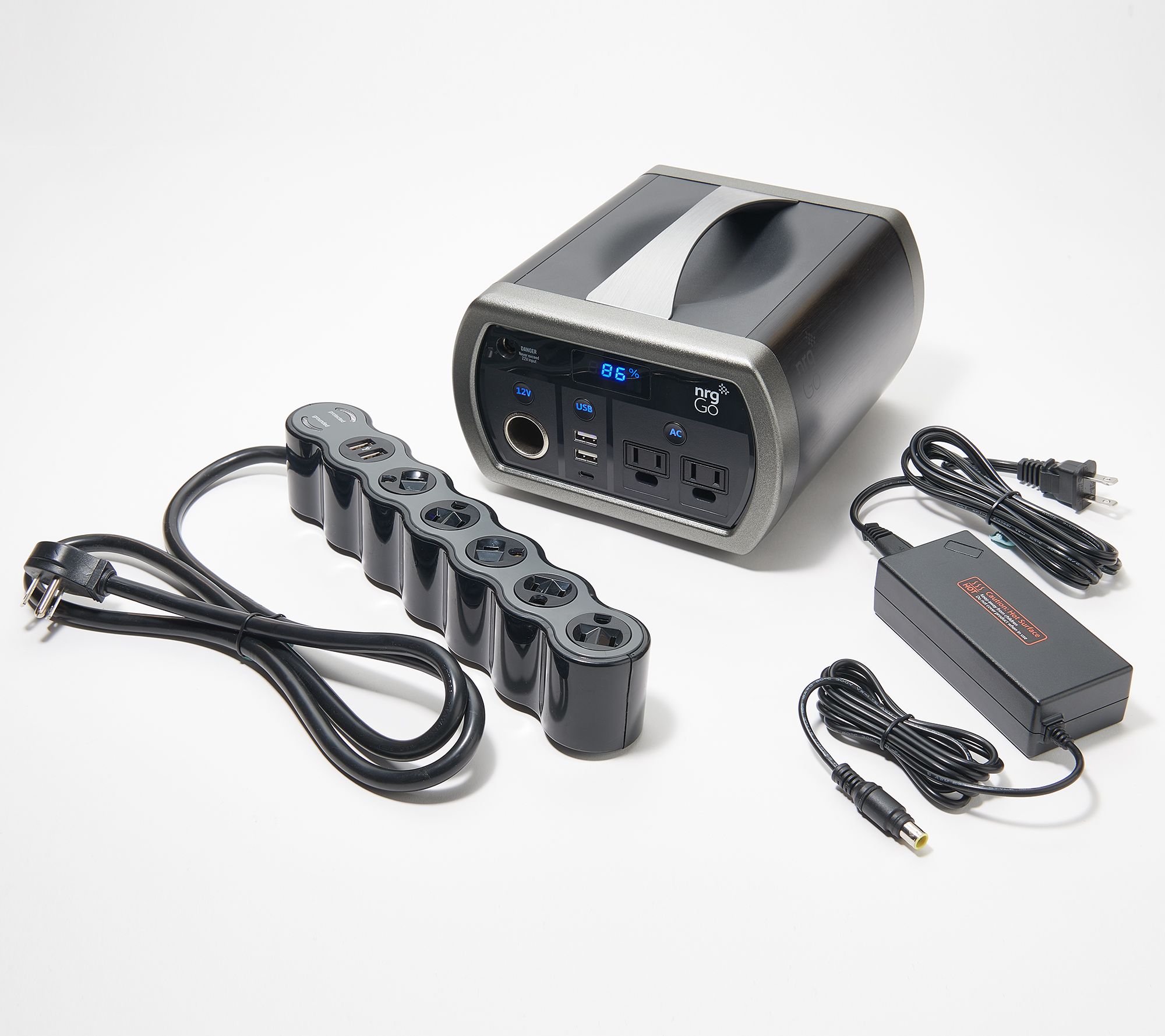 NRGgo 300 Portable Power Station with AC Outlets & Surge Protector