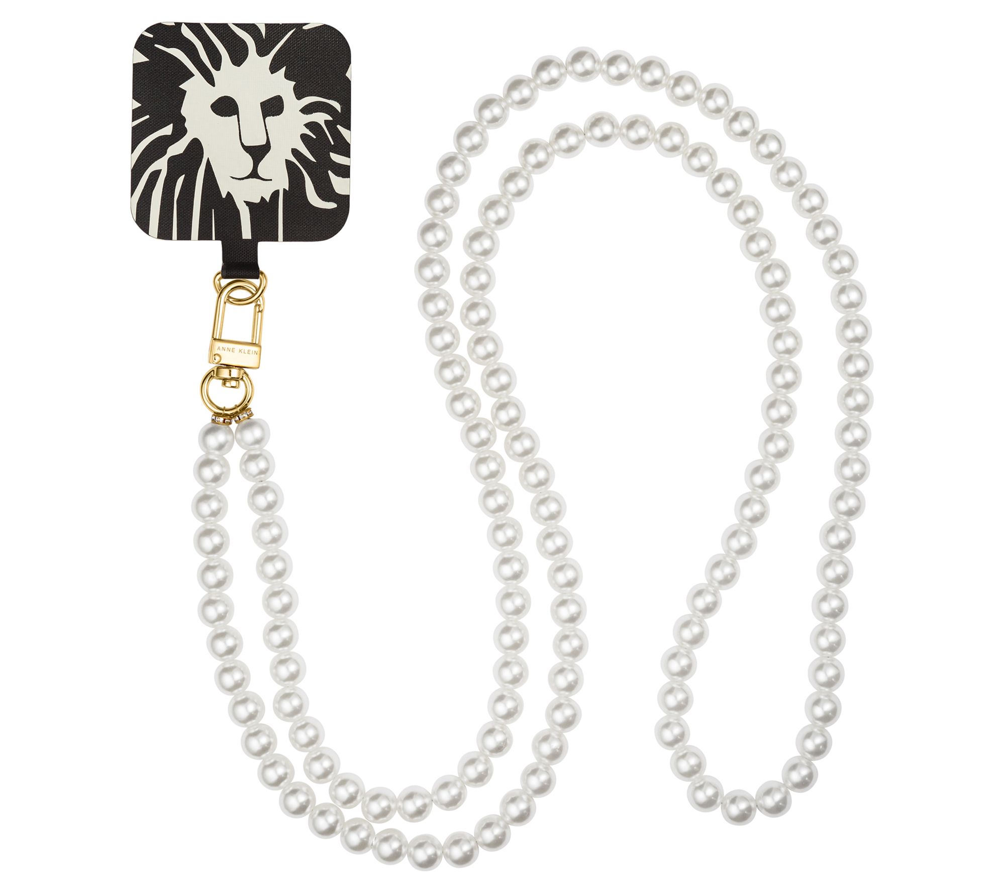 Anne Klein WITHit Faux Pearl Crossbody Chain fo r iPhone