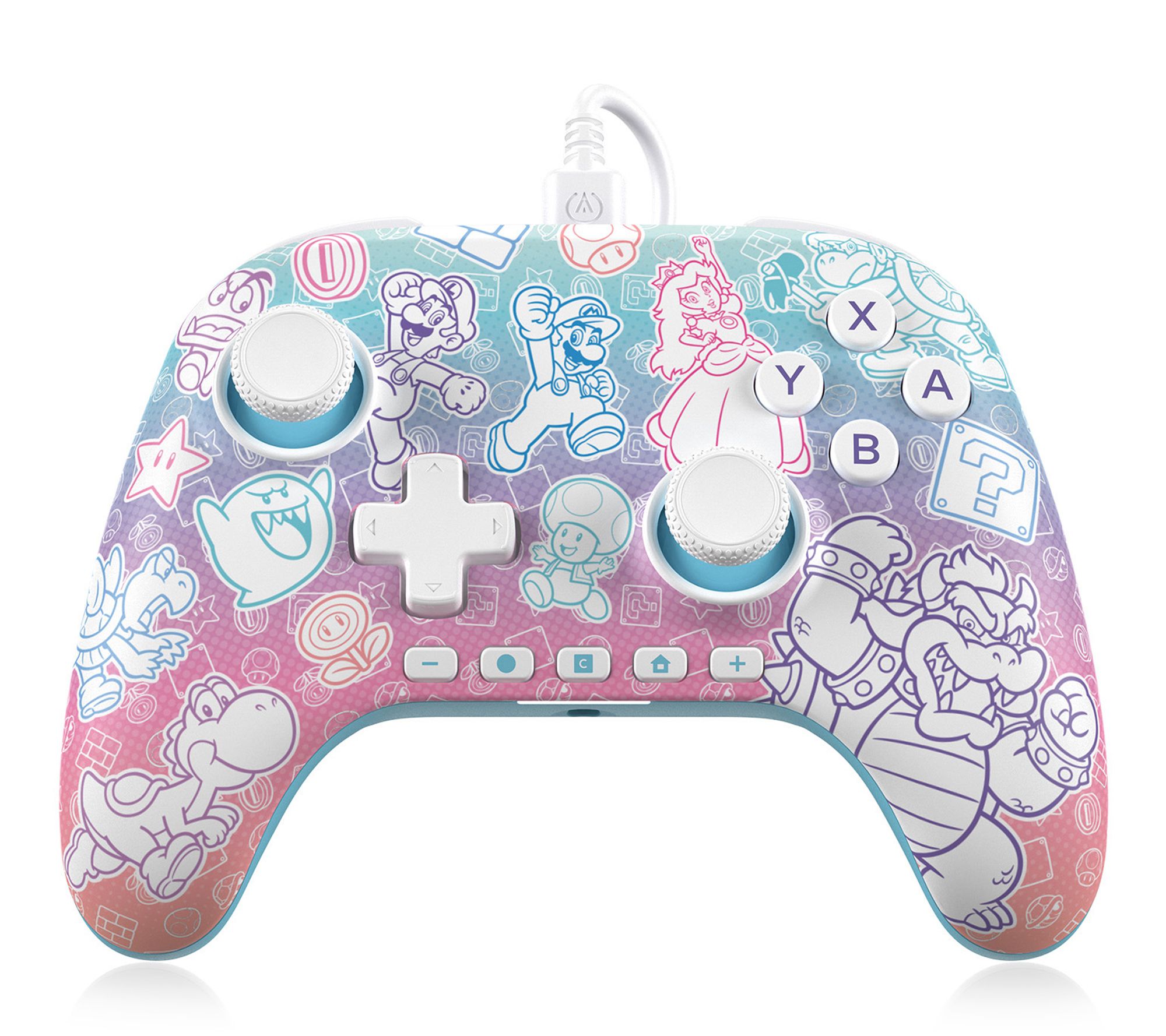 PowerA Advantage Wired Controller Mushroom Kingdom for NSW