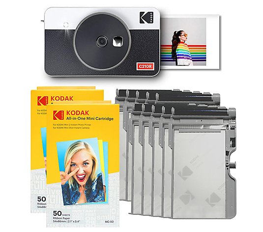 Kodak Mini Shot 2 Retro Camera & 100-Sheet Film
