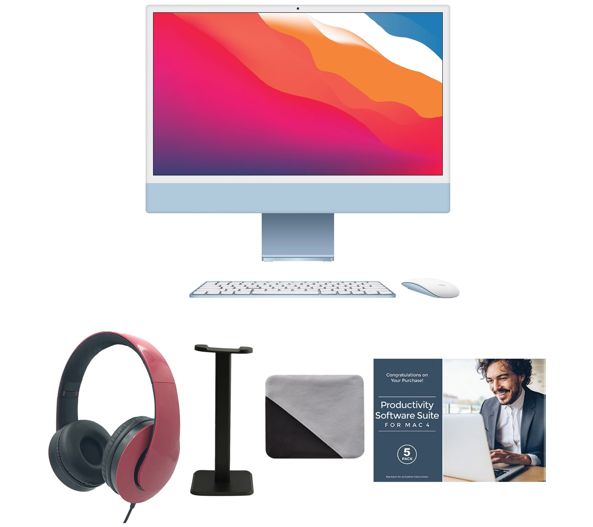 Apple iMac 24" M1 256GB 8-Core CPU 8-Core GPU B undle