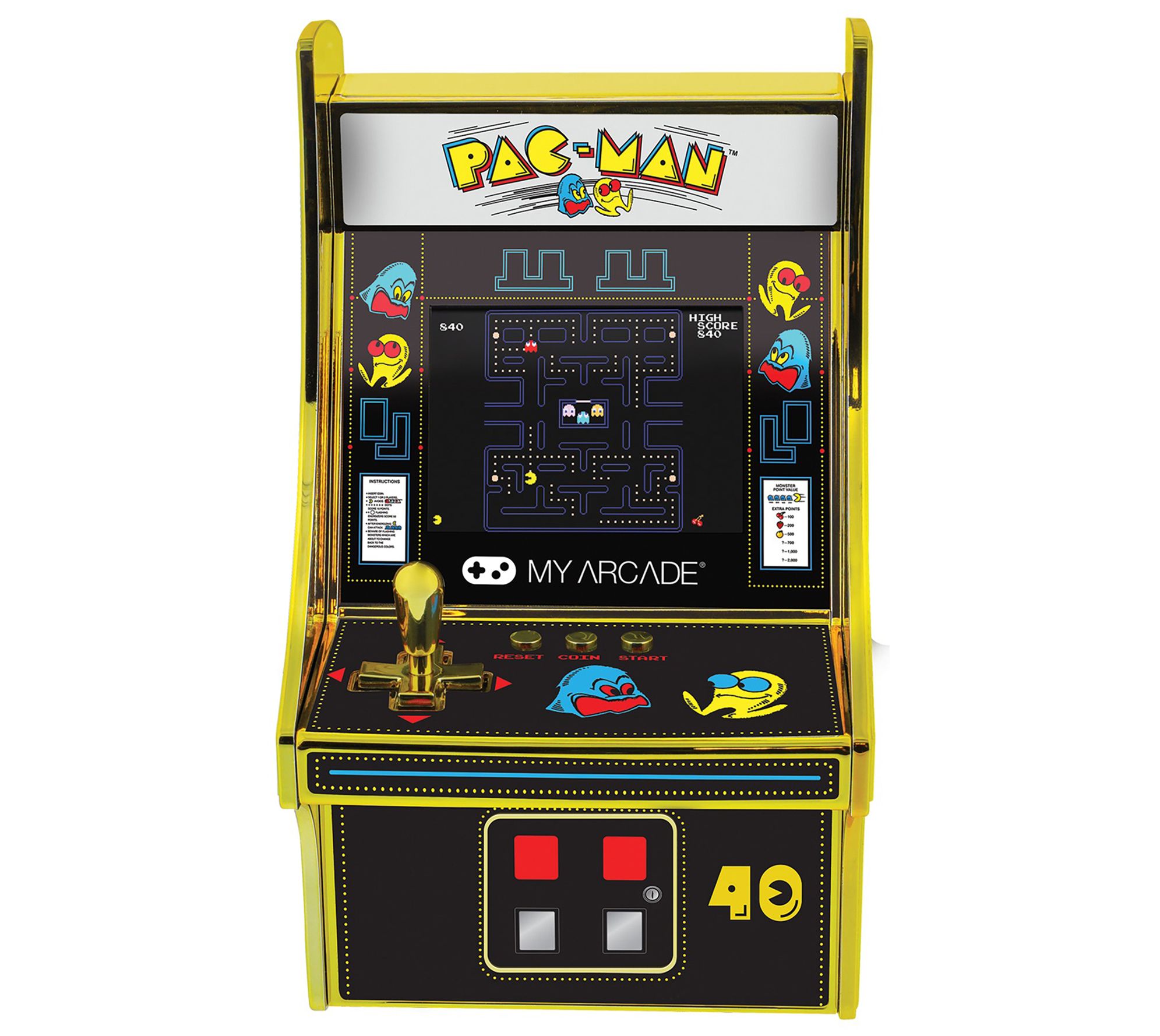 My Arcade Pac-Man 40th Anniversary Micro Player - QVC.com