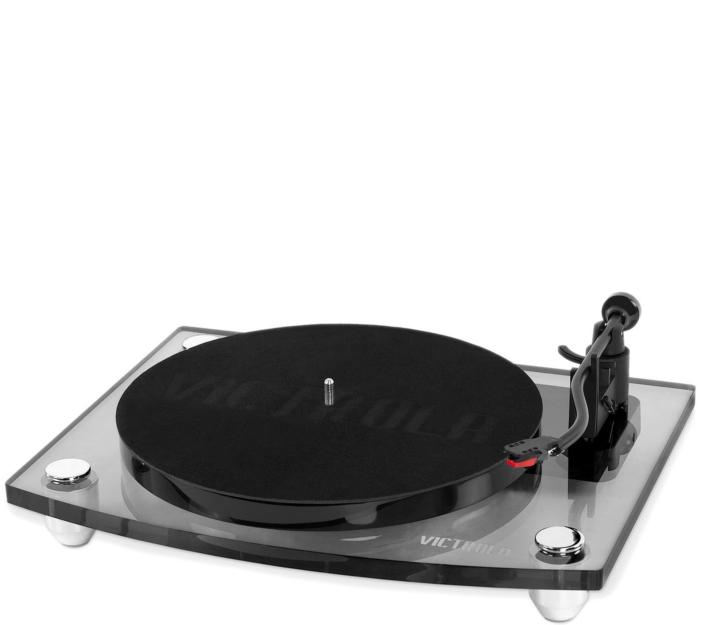 victrola acrylic bluetooth record player & speakers