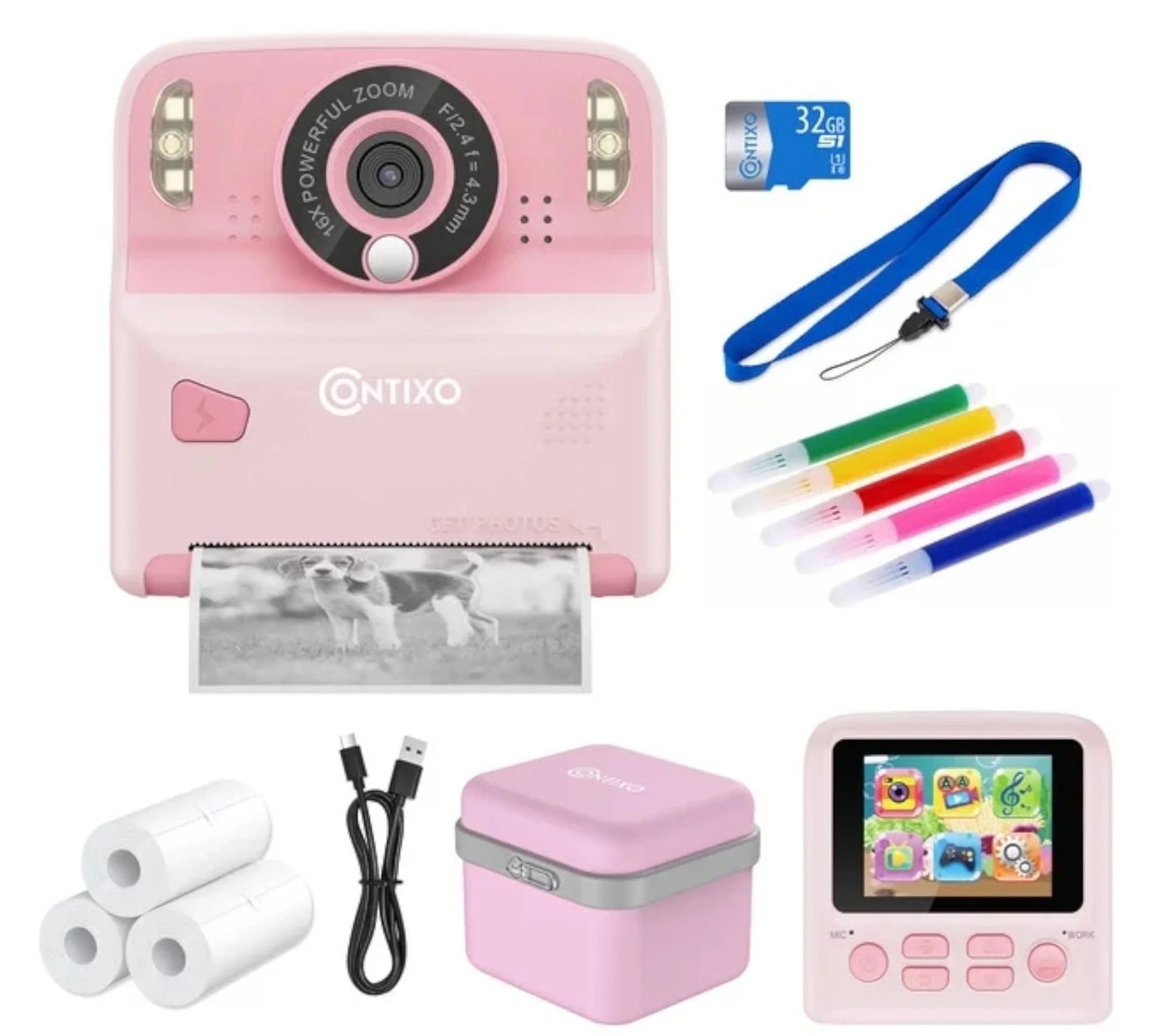 Contixo KC2 Instant Print Kids Camera 1080P
