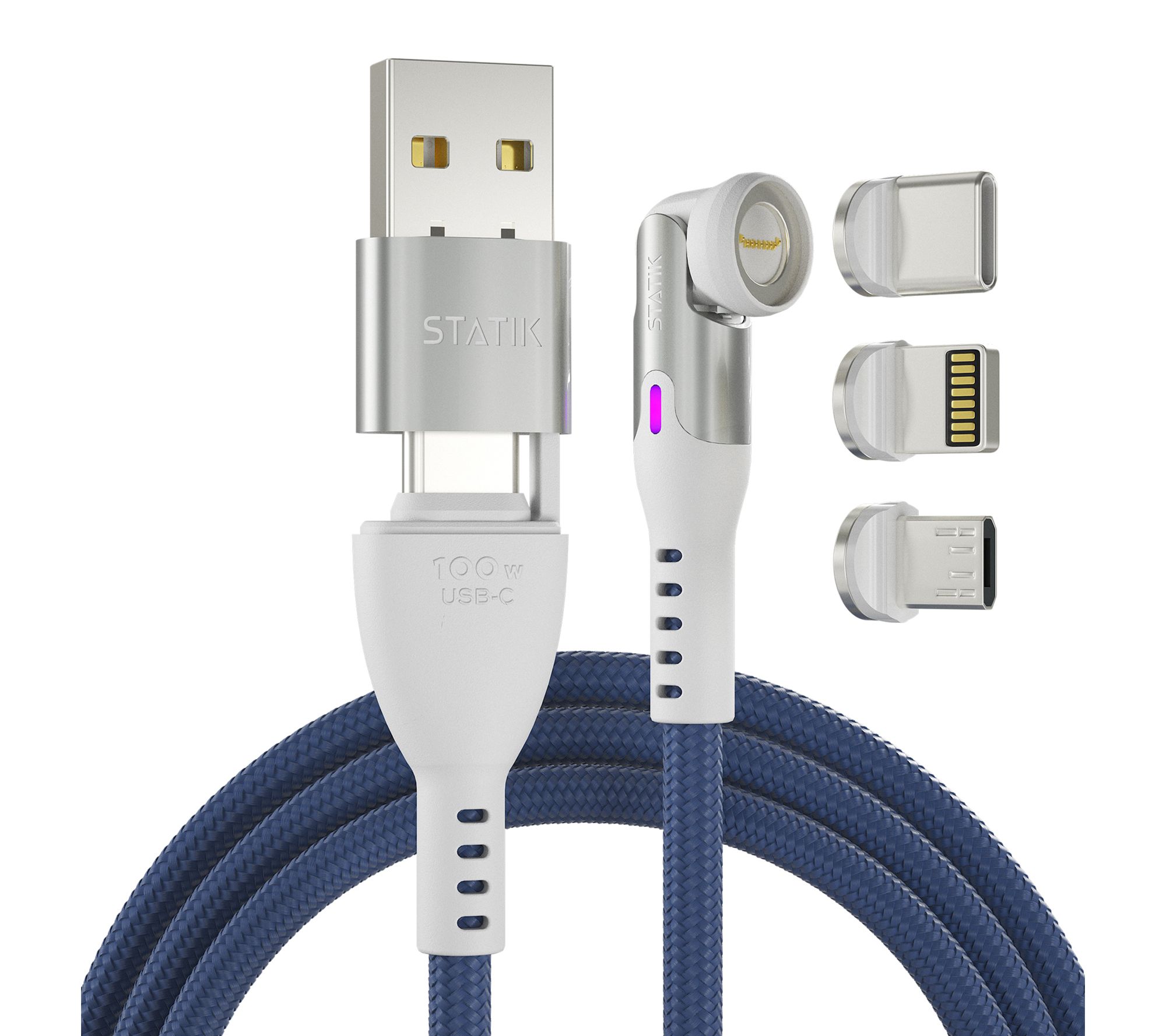 Statik 360 Pro Universal Magnetic 2m Charging Cable