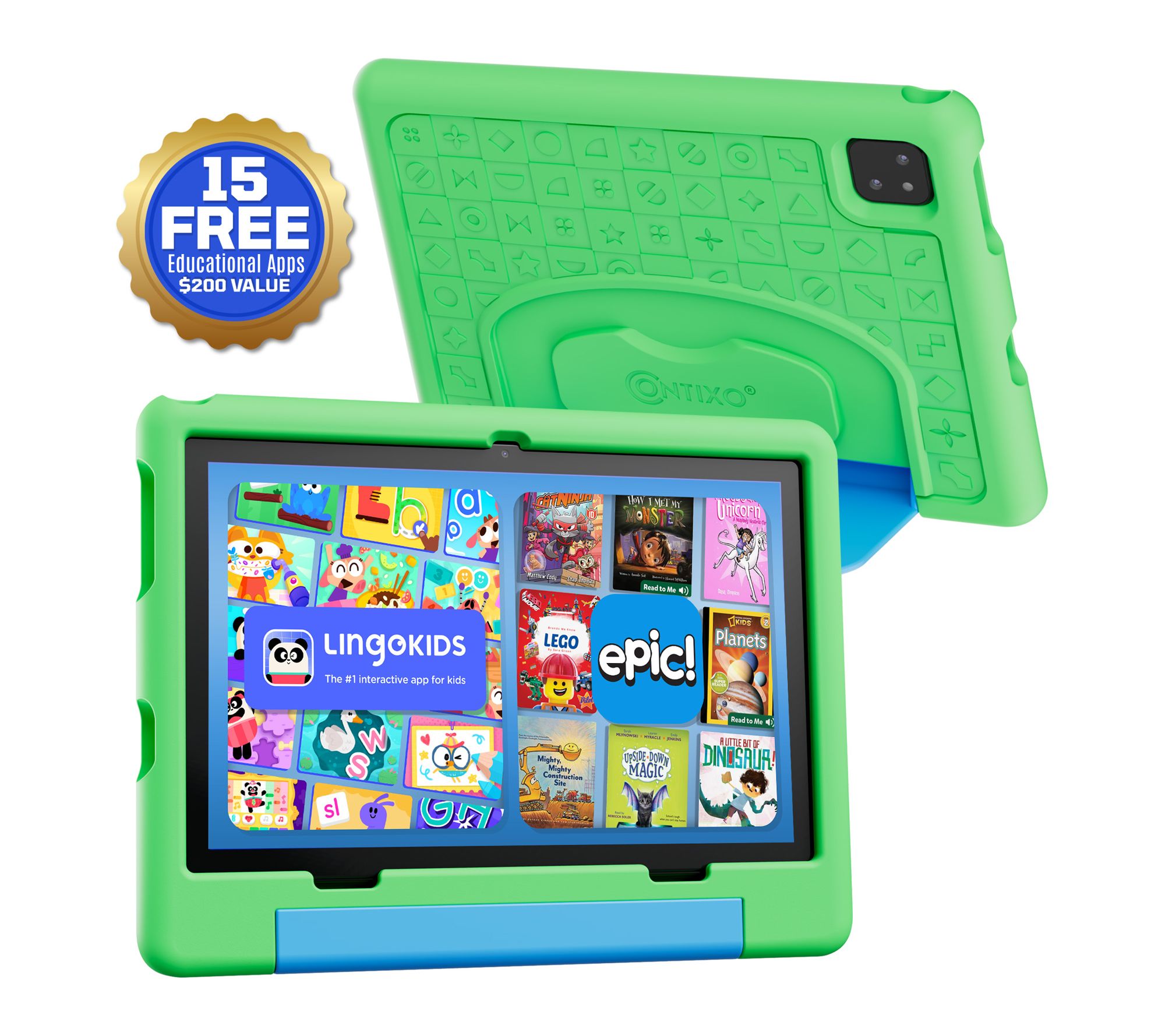 Contixo 10" A10 Kids Tablet with Epic! and Lingokids 64GB