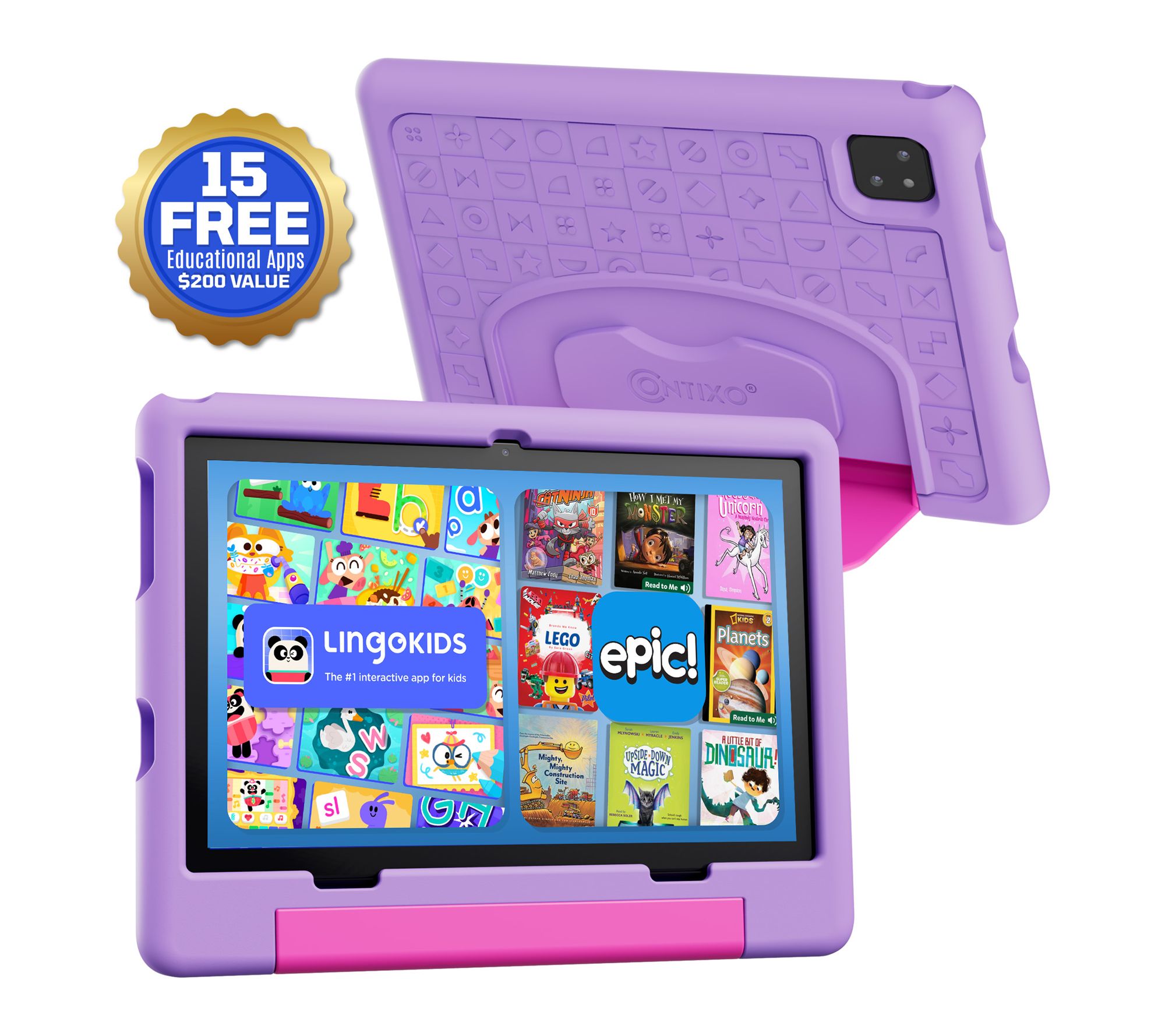 Contixo 10" A10 Kids Tablet with Epic! and Lingokids 64GB