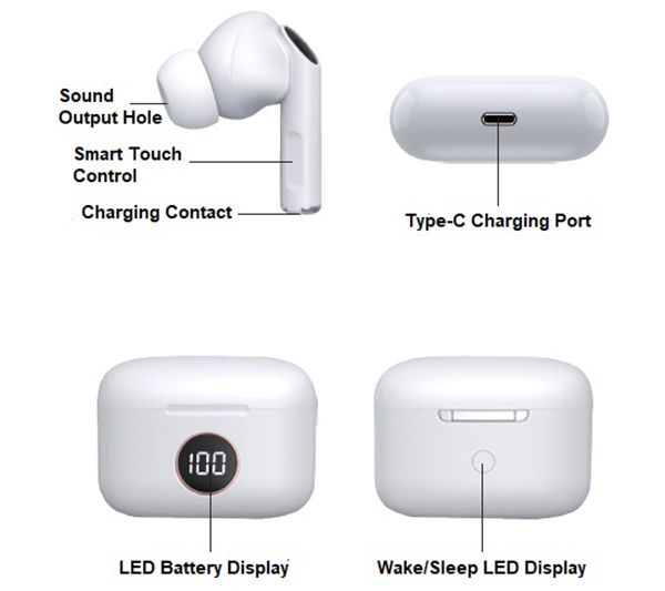 Visual Land Soundwave A1 ANC True Wireless Bluetooth Earbuds - QVC.com