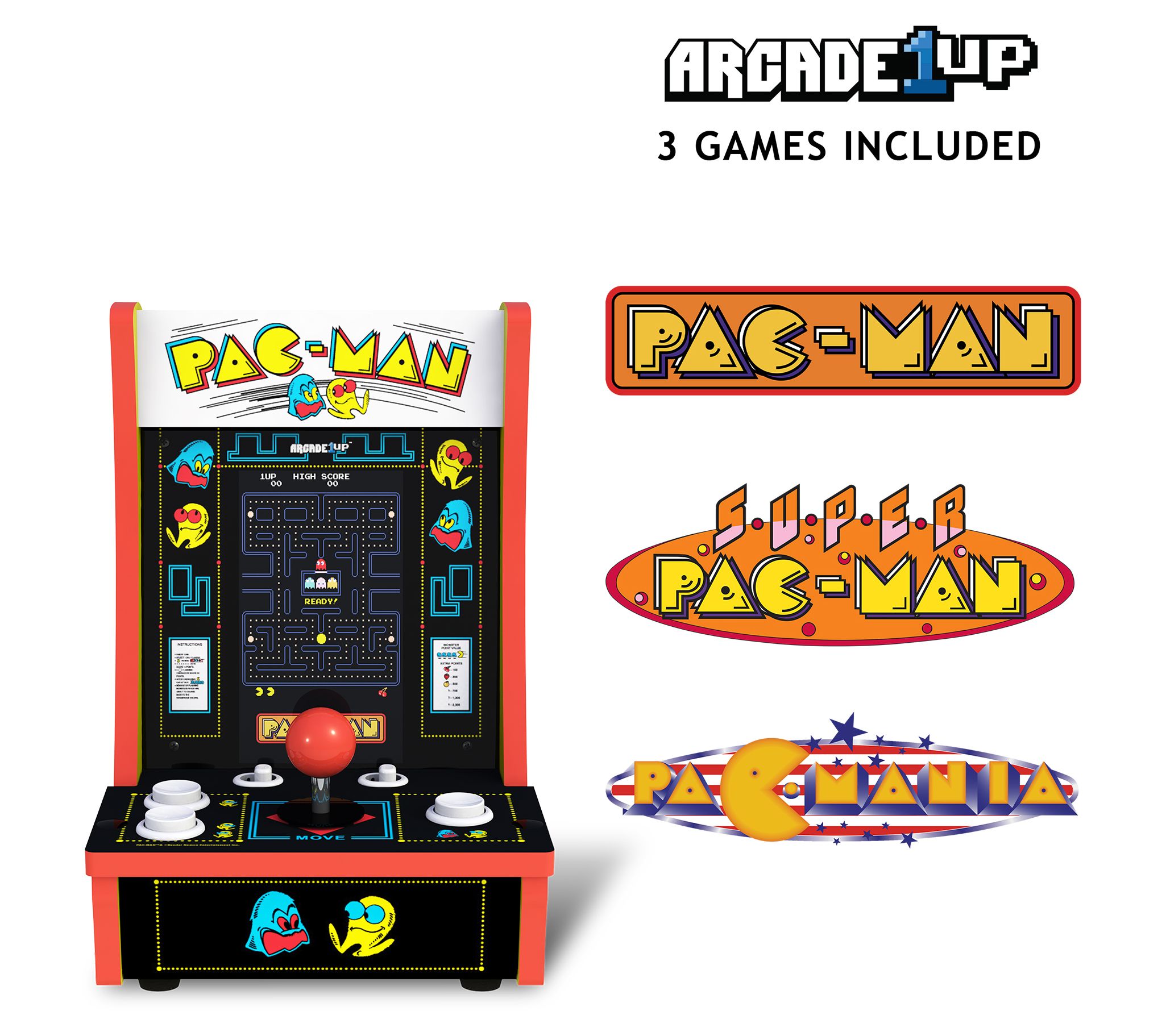 Arcade1Up Pac-Man 7" Screen Countercade