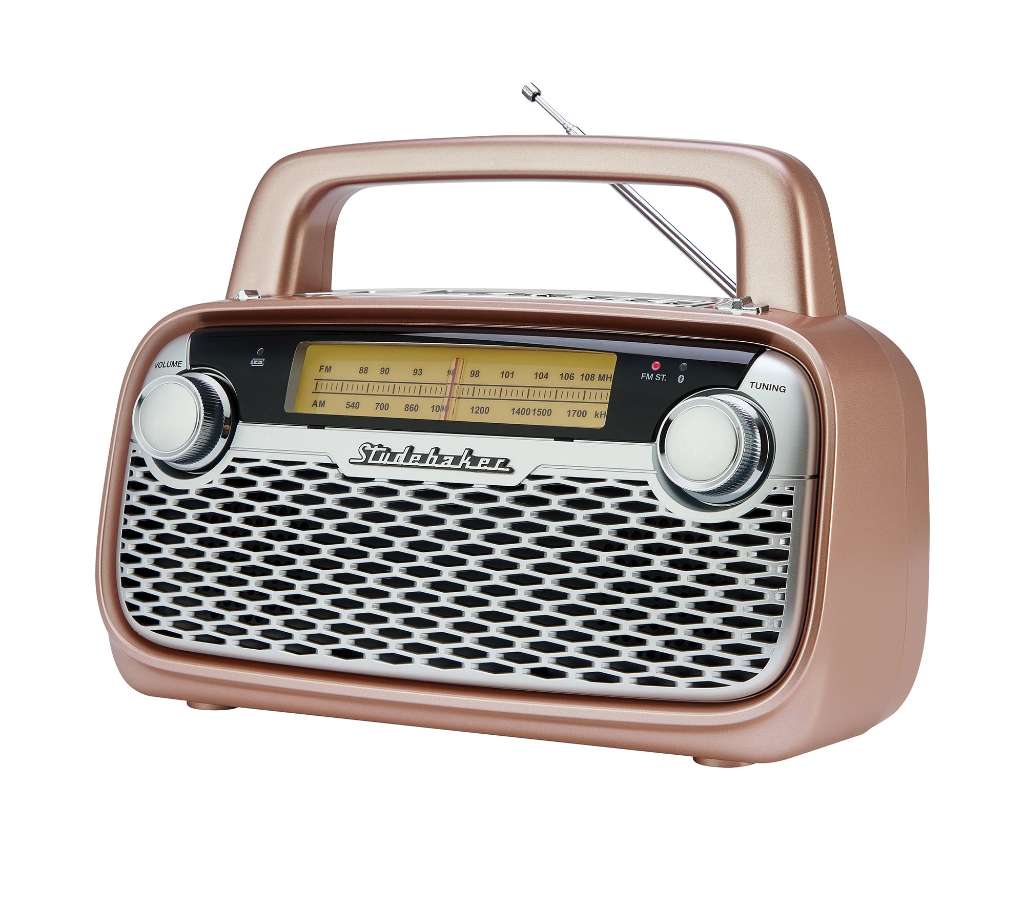 Studebaker Retro AM/FM Bluetooth Rechargeable Radio