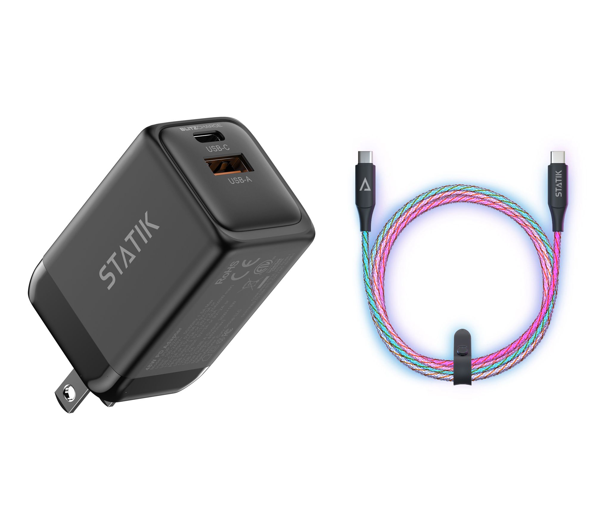 Curv Group 45W BlitzCharge Dual Power Adapter w/ Cable