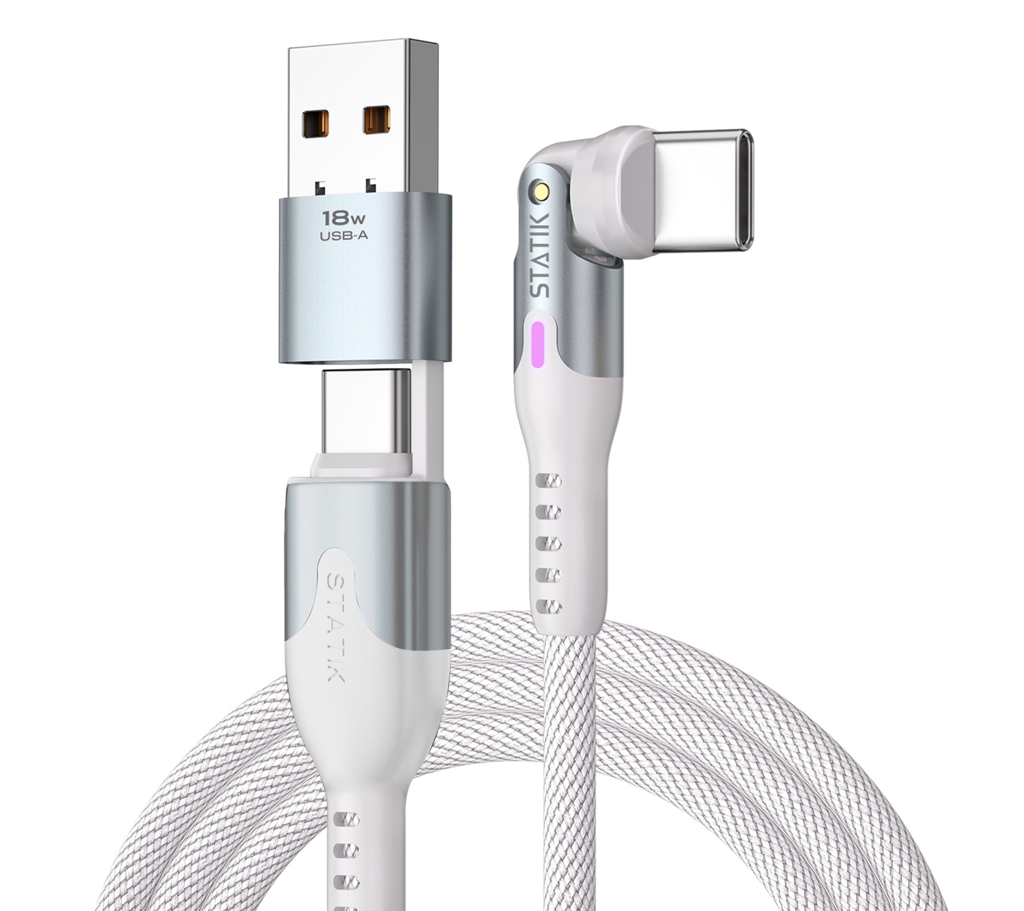 Statik PowerPivot Pro Nylon Braided 3m USB-C toUSB-C Cable