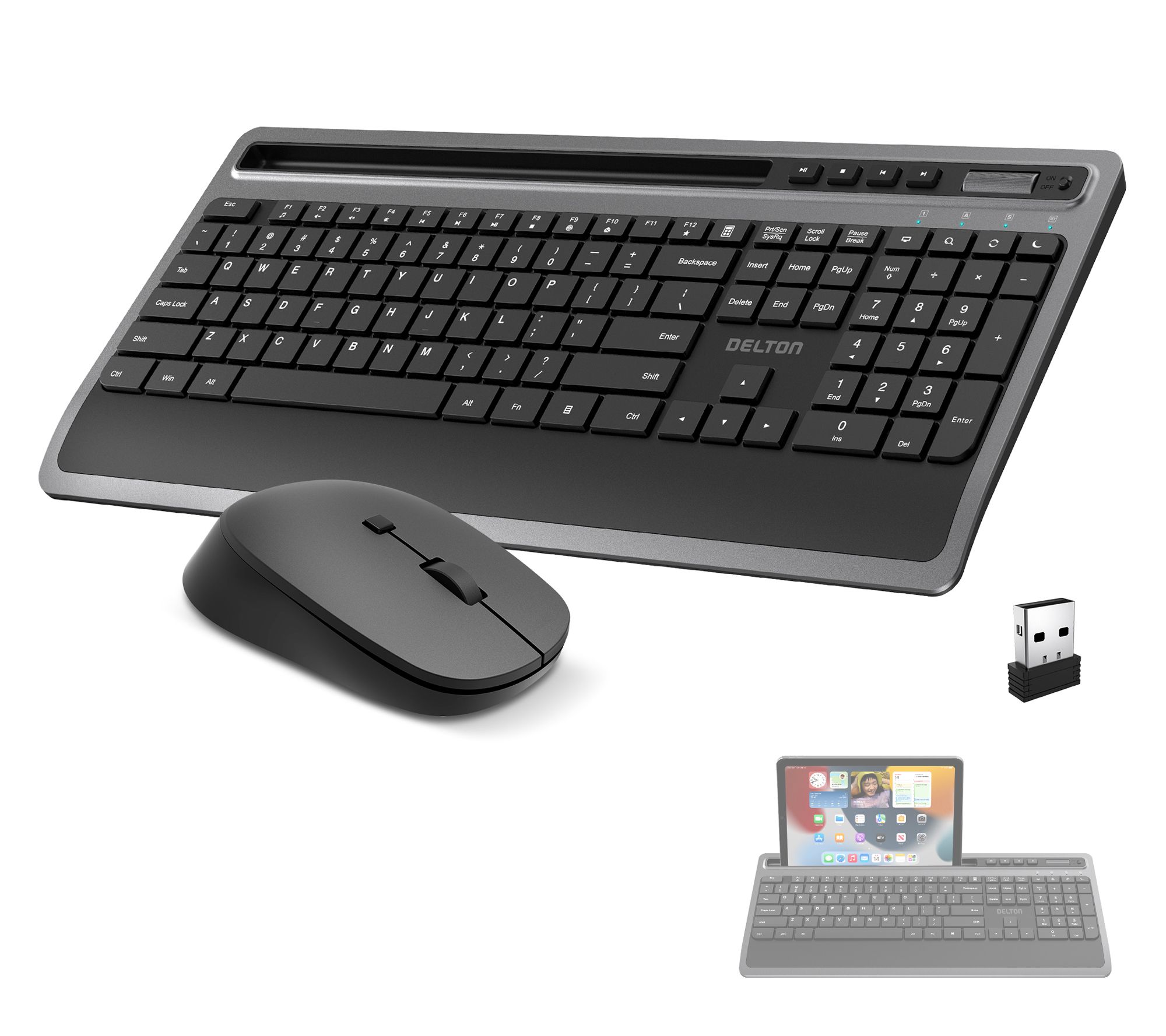 Delton T42 Wireless Keyboard and M42 Optical Mouse Combo