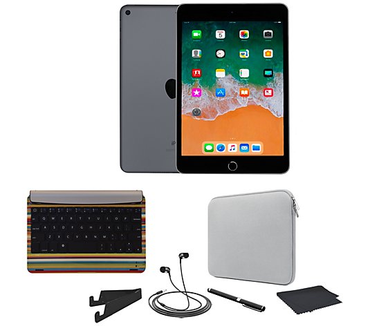 PC/タブレット タブレット Apple iPad Mini 5 64GB Wi-Fi Bundle - QVC.com