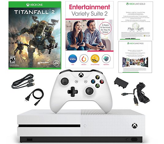 Microsoft Xbox One S Gaming Console 1TB 4K BluRay Console and Titanfall 2  Bundle