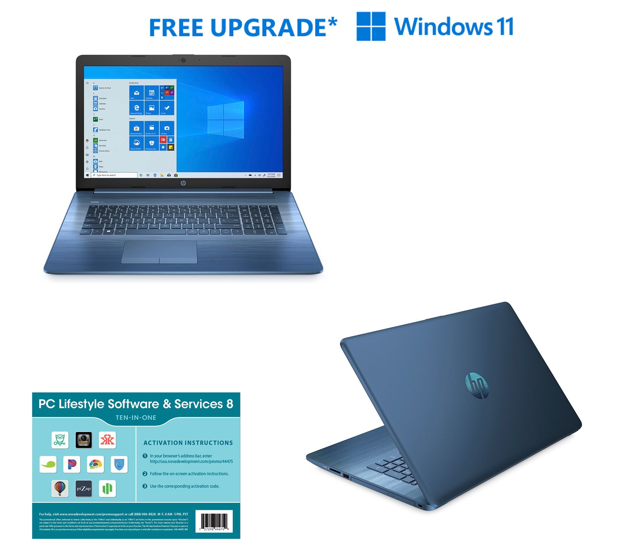 HP 17" Laptop Intel Core i5 8GB 256GB SSD w/ & Microsoft 365 -