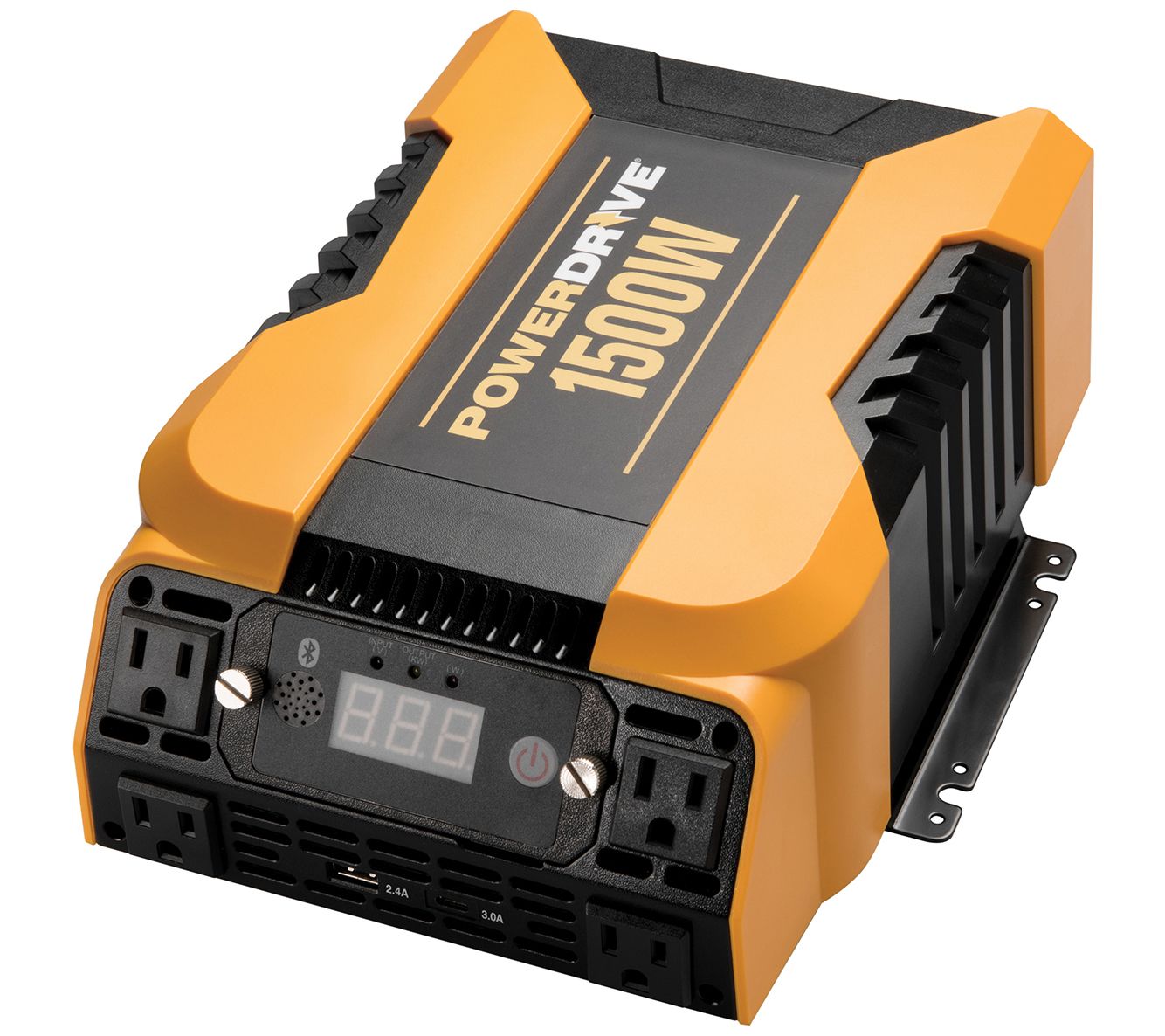 PowerDrive 1500W Bluetooth Power Inverter w/ 4AC, 2 USB ports