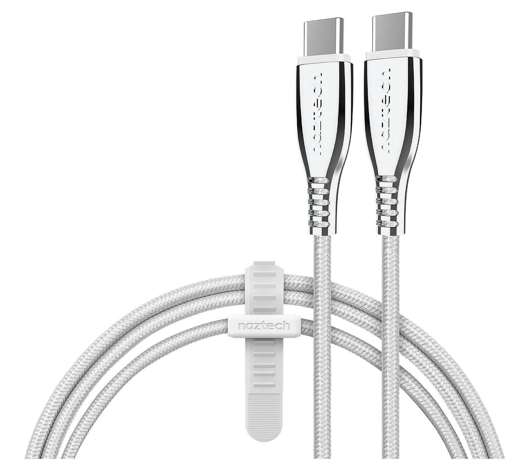 Naztech 6' Titanium USB-C to USB-C Braided Cable