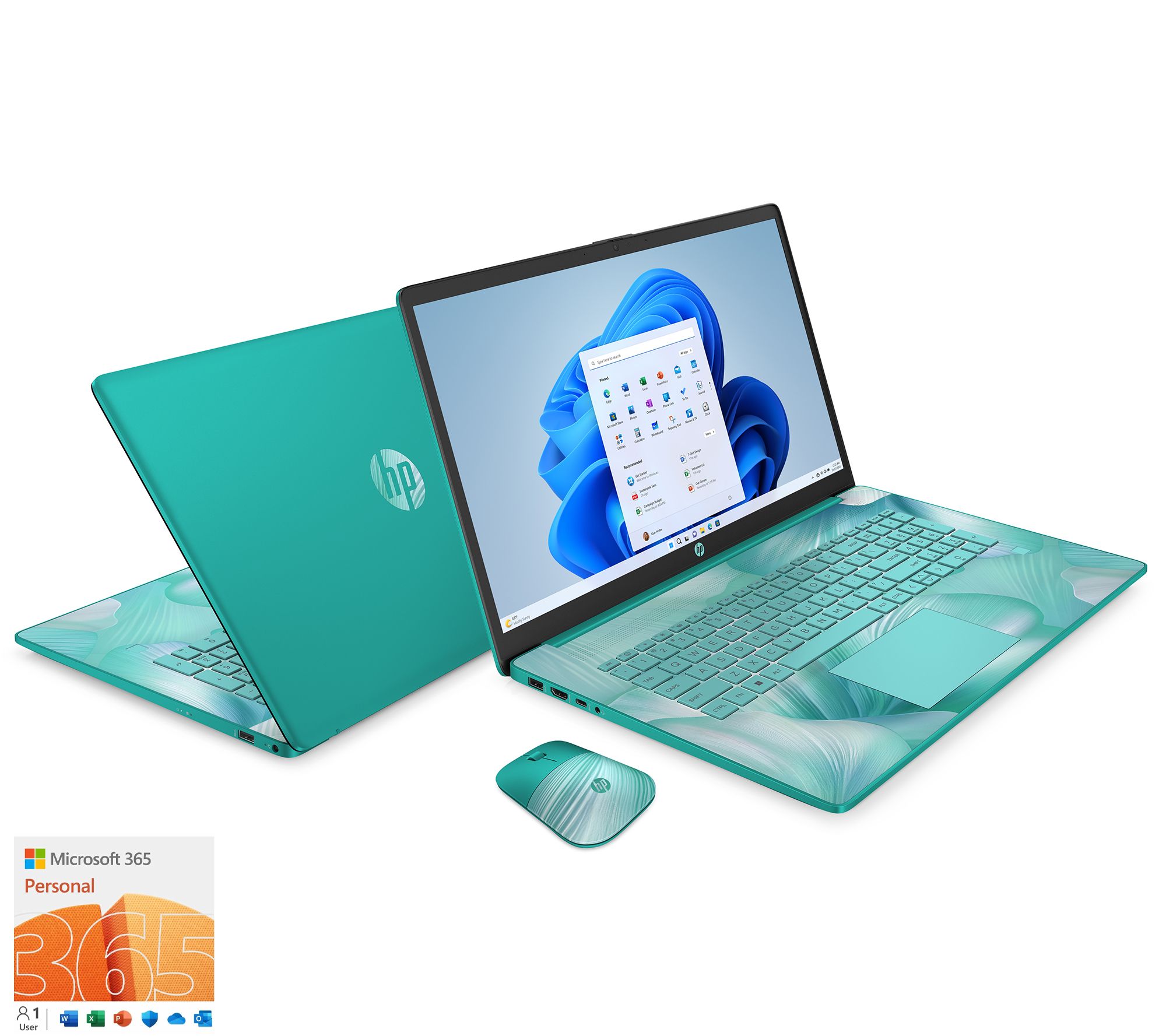 HP 17" Touch Laptop Intel N200 8GB RAM 256GB SSD with Mouse & MS365