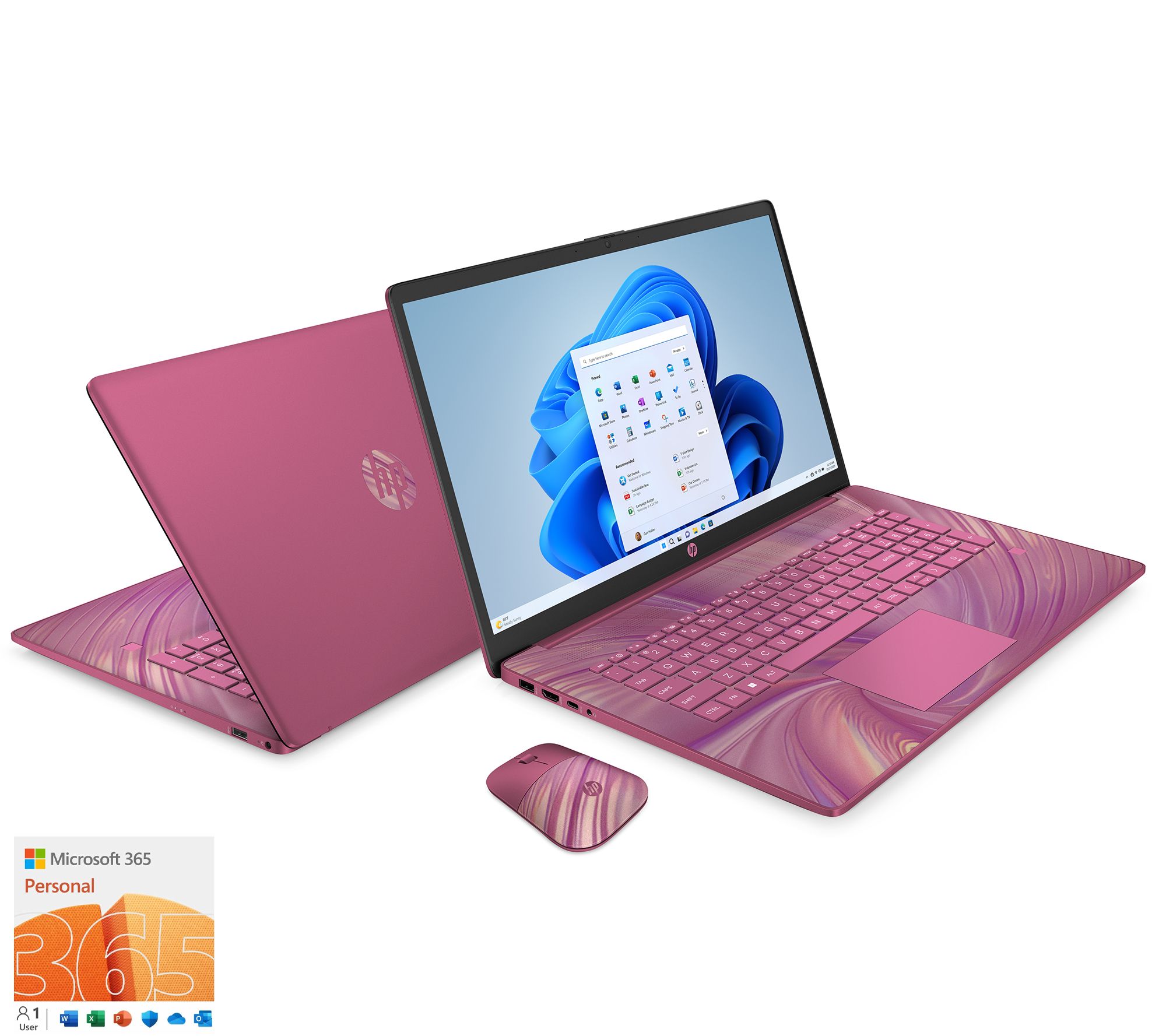 HP 17" Touch Laptop Intel N200 8GB RAM 256GB SSD with Mouse & MS365