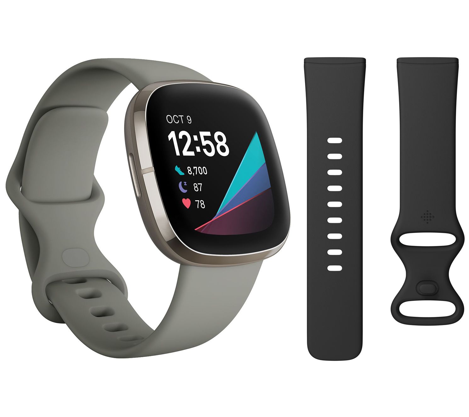 Fitbit Sense Smartwatch & Activity Tracker w/ Large/ XL Band - QVC.com
