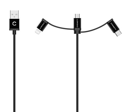 Cygnett Universal 3-in-1 Braided USB Charging Cable