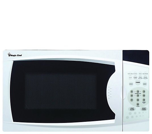 Magic Chef 0.7 Cu. Ft. 700W Microwave w/ Digital Touch - White
