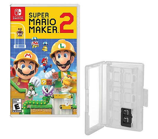 Nintendo Switch Super Mario Maker 2 Game & GameCaddy