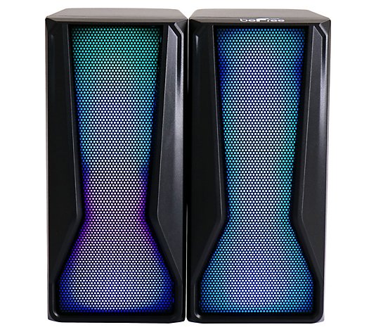 beFree Sound Color LED Dual Gaming Speakers