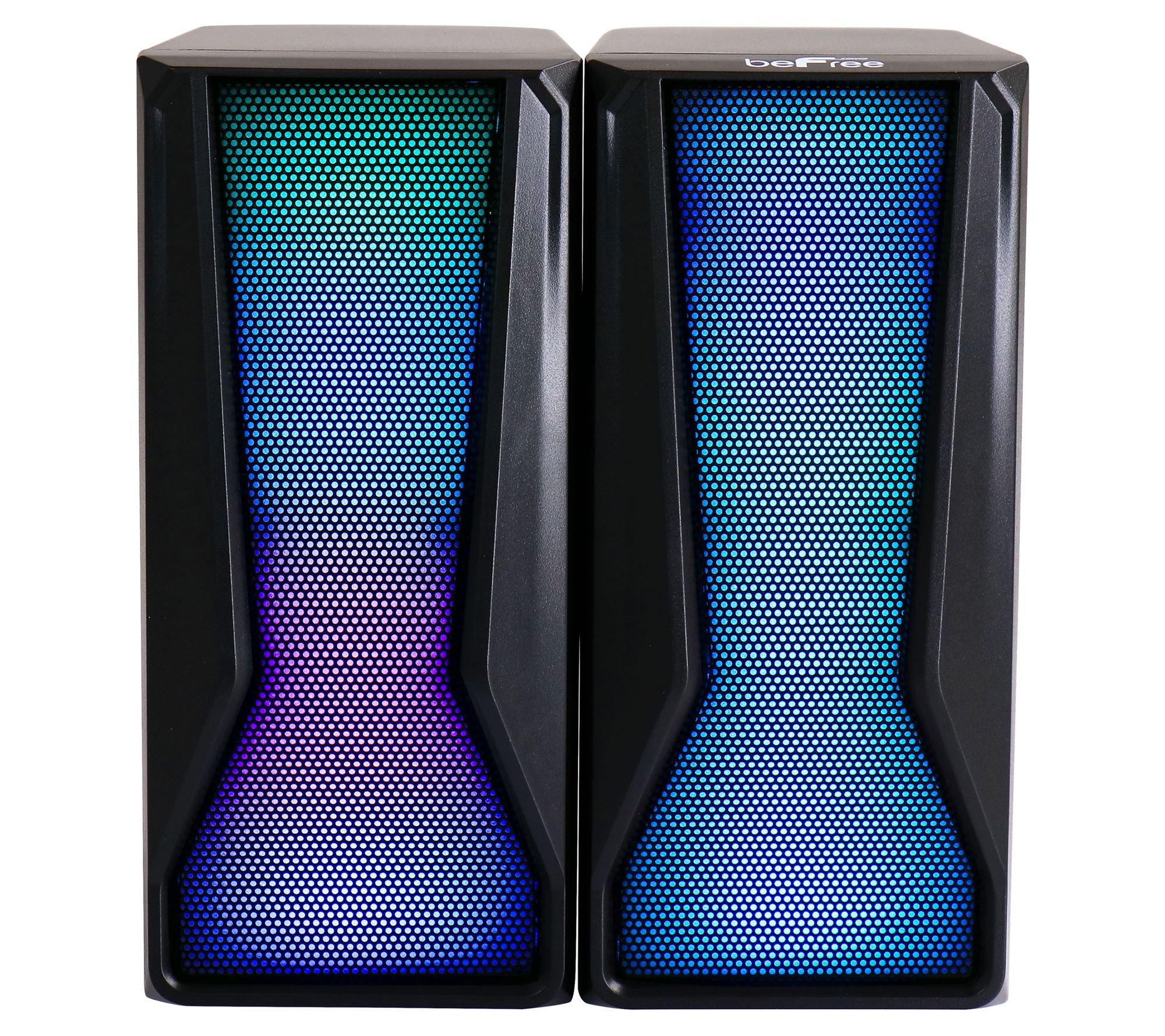 beFree Sound Color LED Dual Gaming Speakers