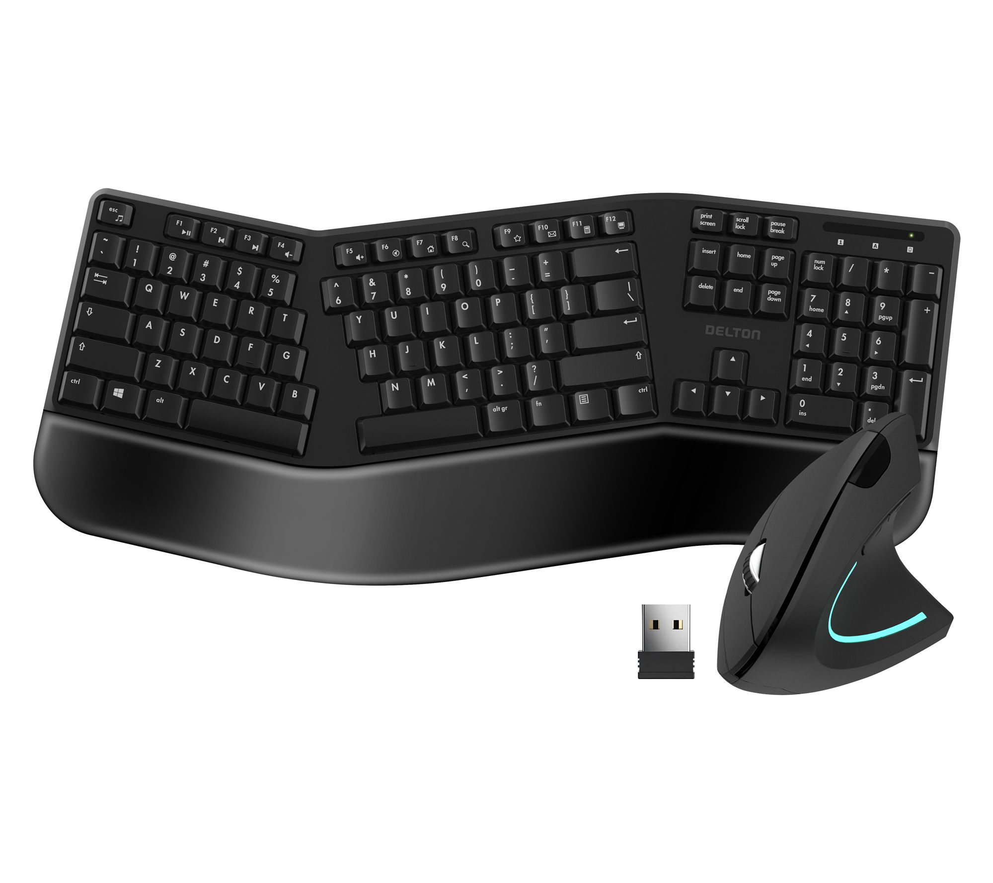 Delton KB200 Wireless Keyboard and S12 OpticalMouse Combo