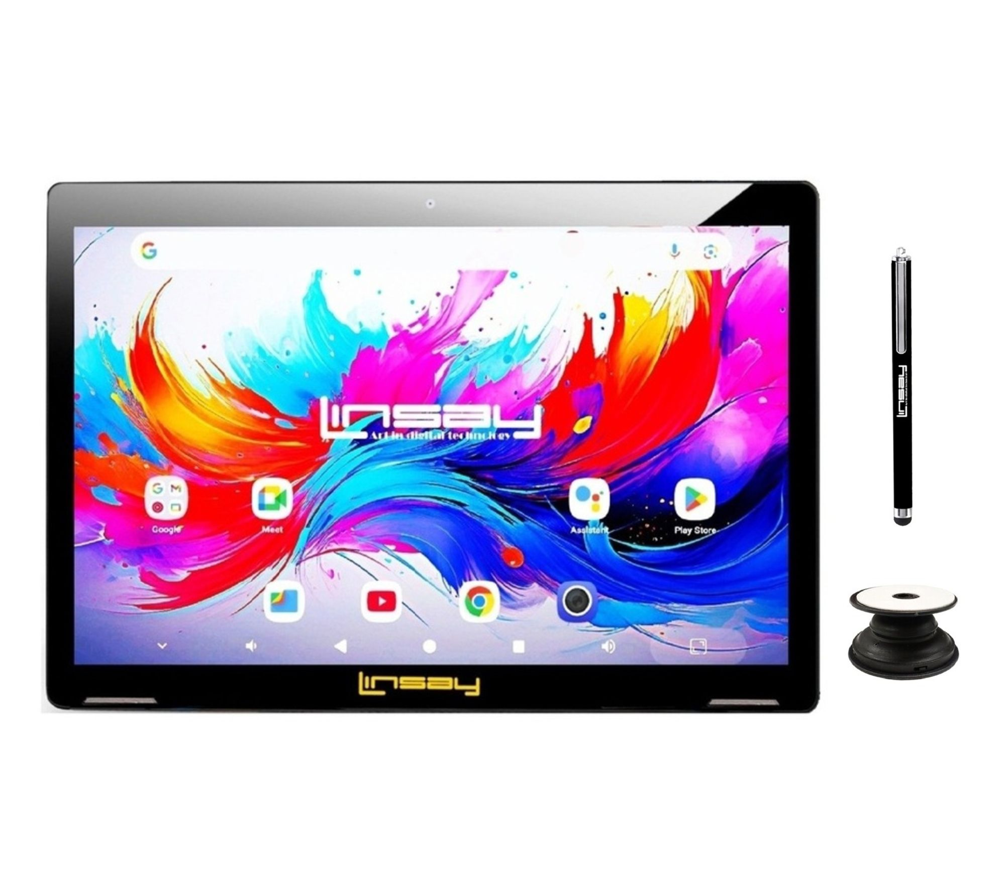 LINSAY 10.1" Octa Core 4GB Ram 256GB Storage Pen and Holder