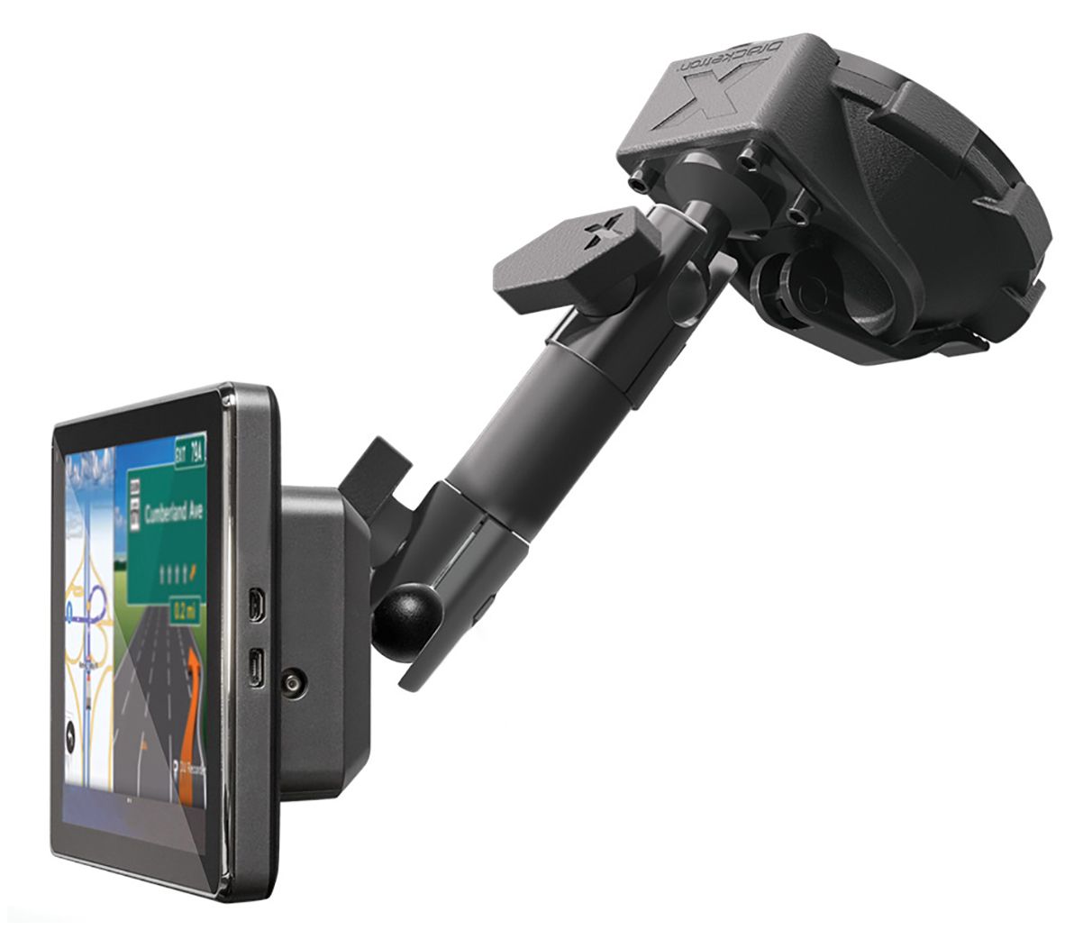 Bracketron HD GPS Dock Pro Dash/Window AluminumMount