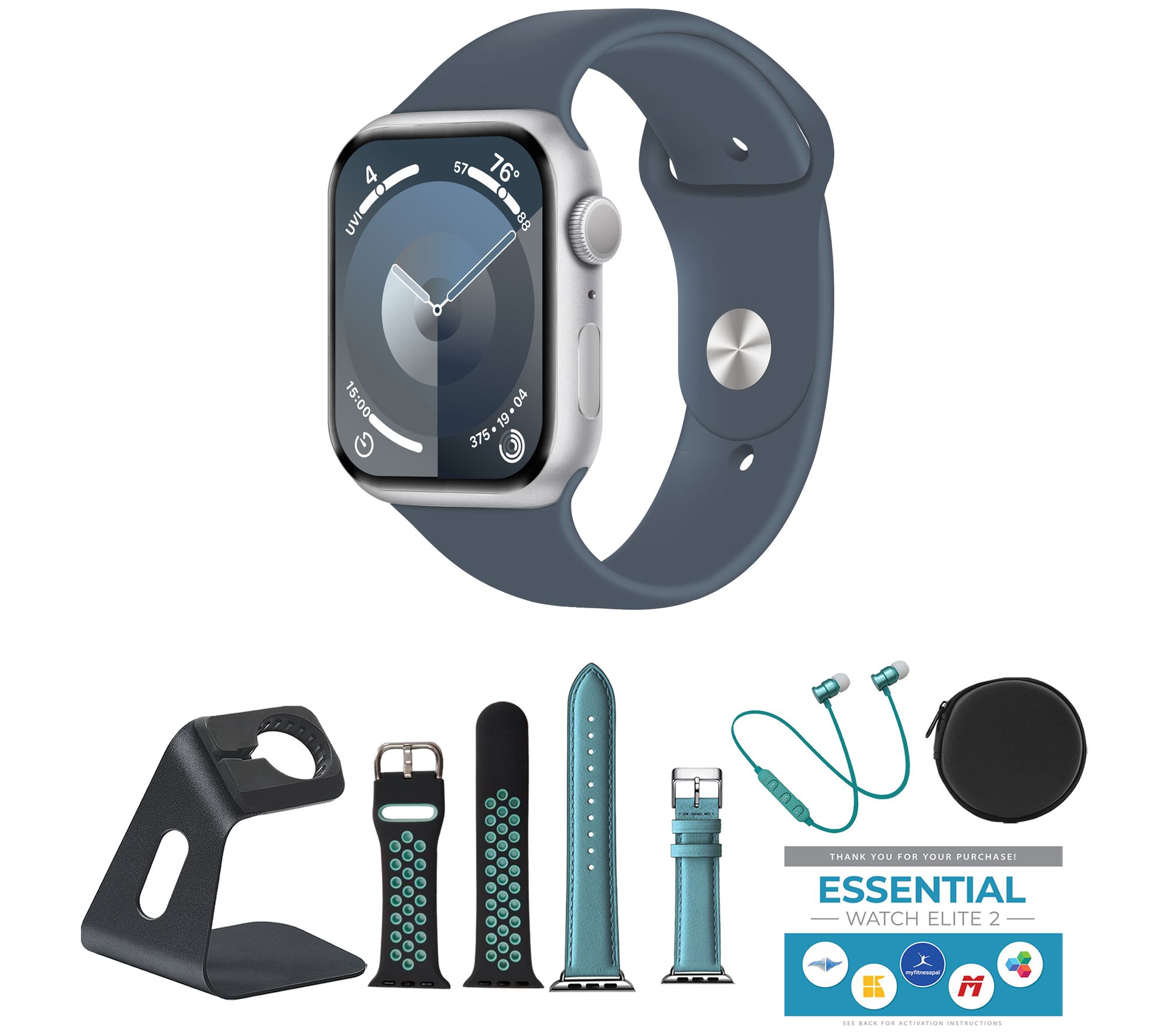 Apple Watch Series 9 45mm M/L GPS Smartwatch with Accessories