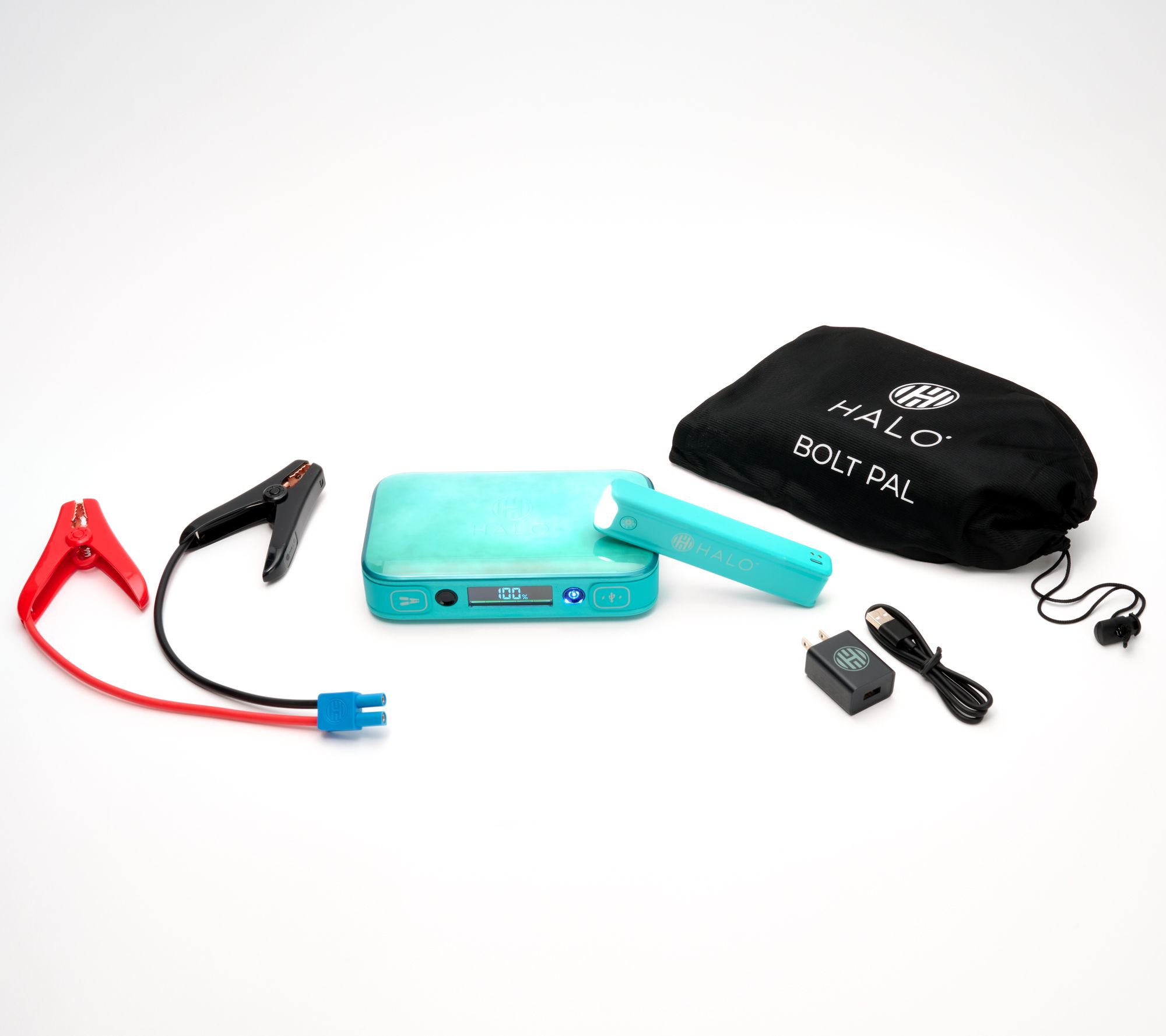 HALO Bolt Jump Starter with Detachable Power Bank & Flashlight