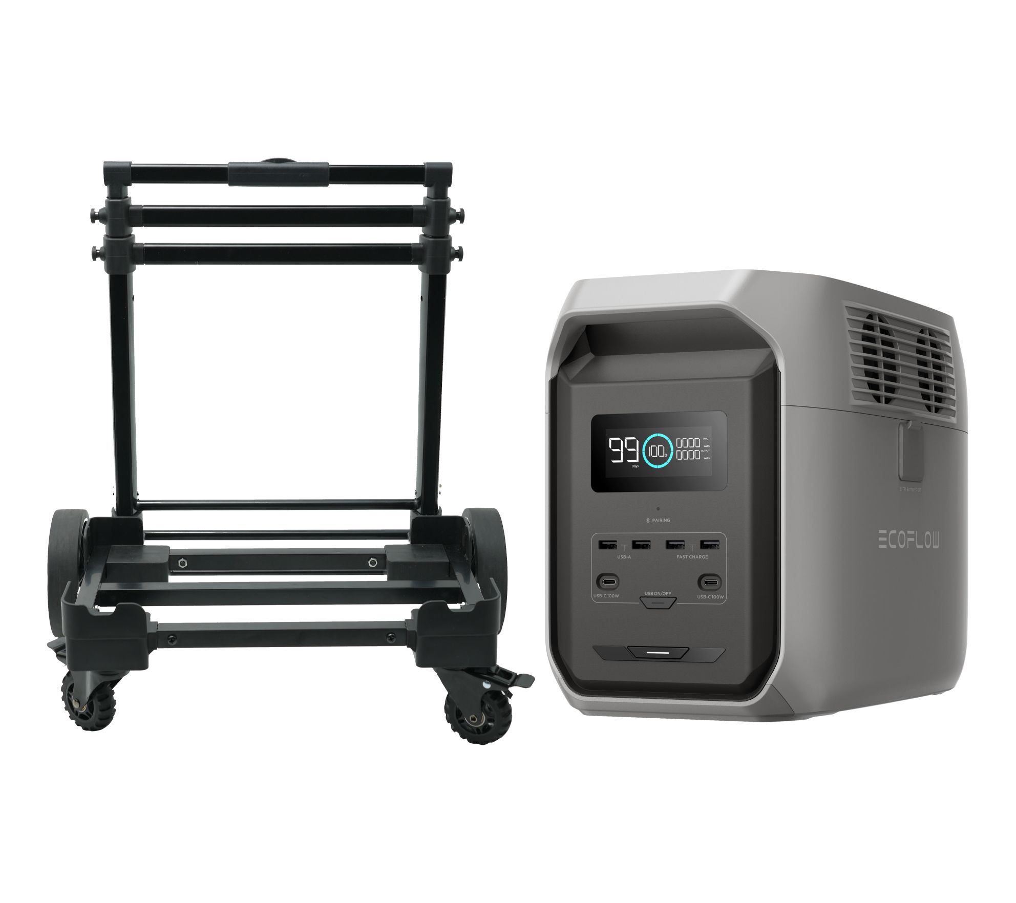 Ecoflow Delta 3 1500Wh Power Station and Trolley