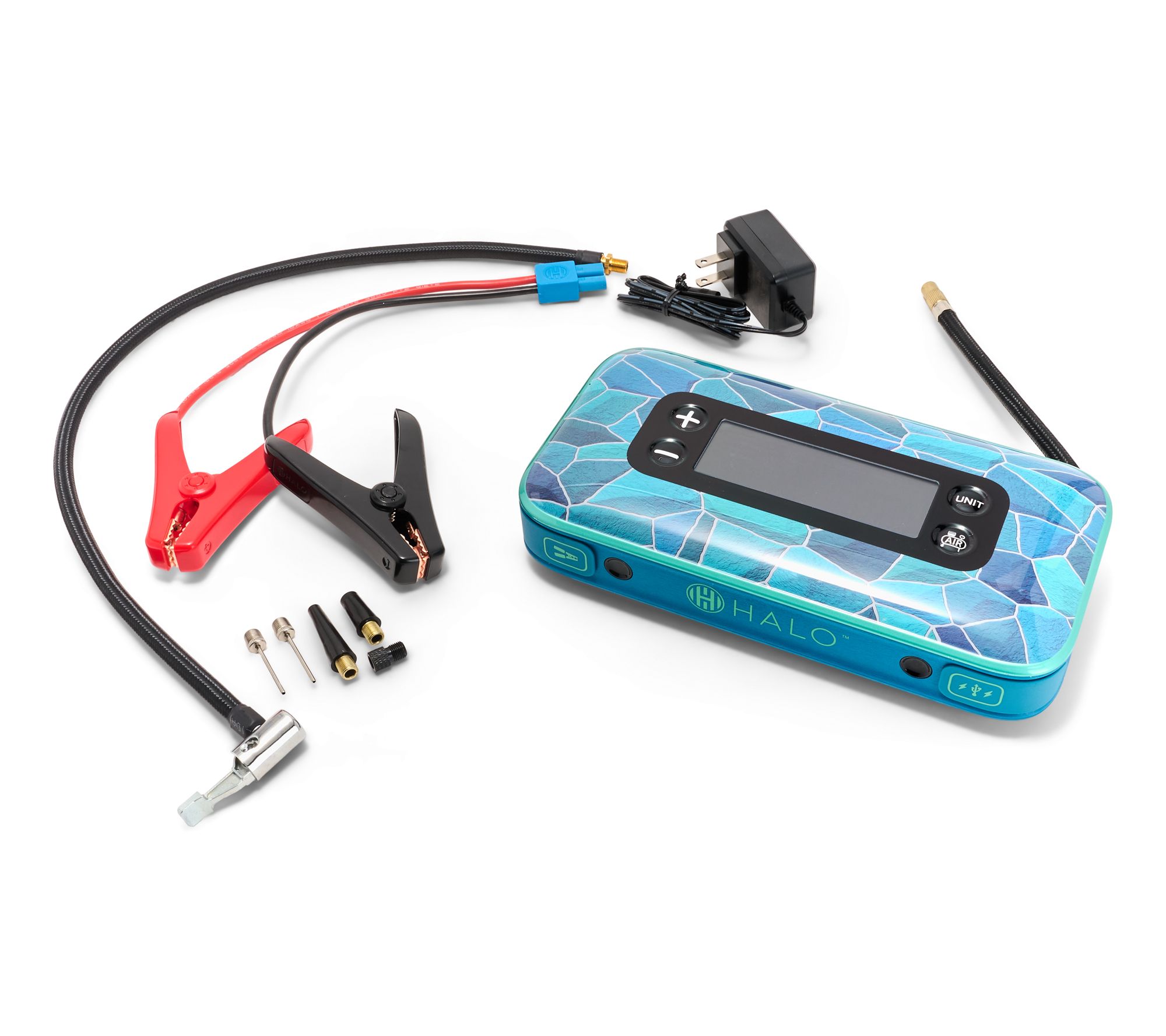 HALO Bolt Air+ Jump Starter, Air Compressor, and Charger w/ Floodlight