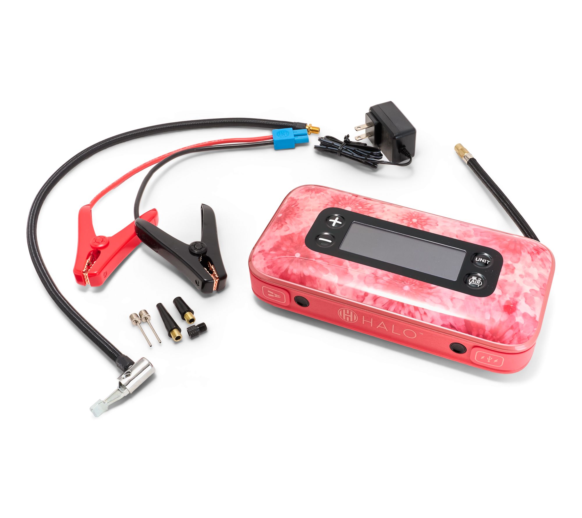 HALO Bolt Air+ Jump Starter, Air Compressor, and Charger w/ Floodlight