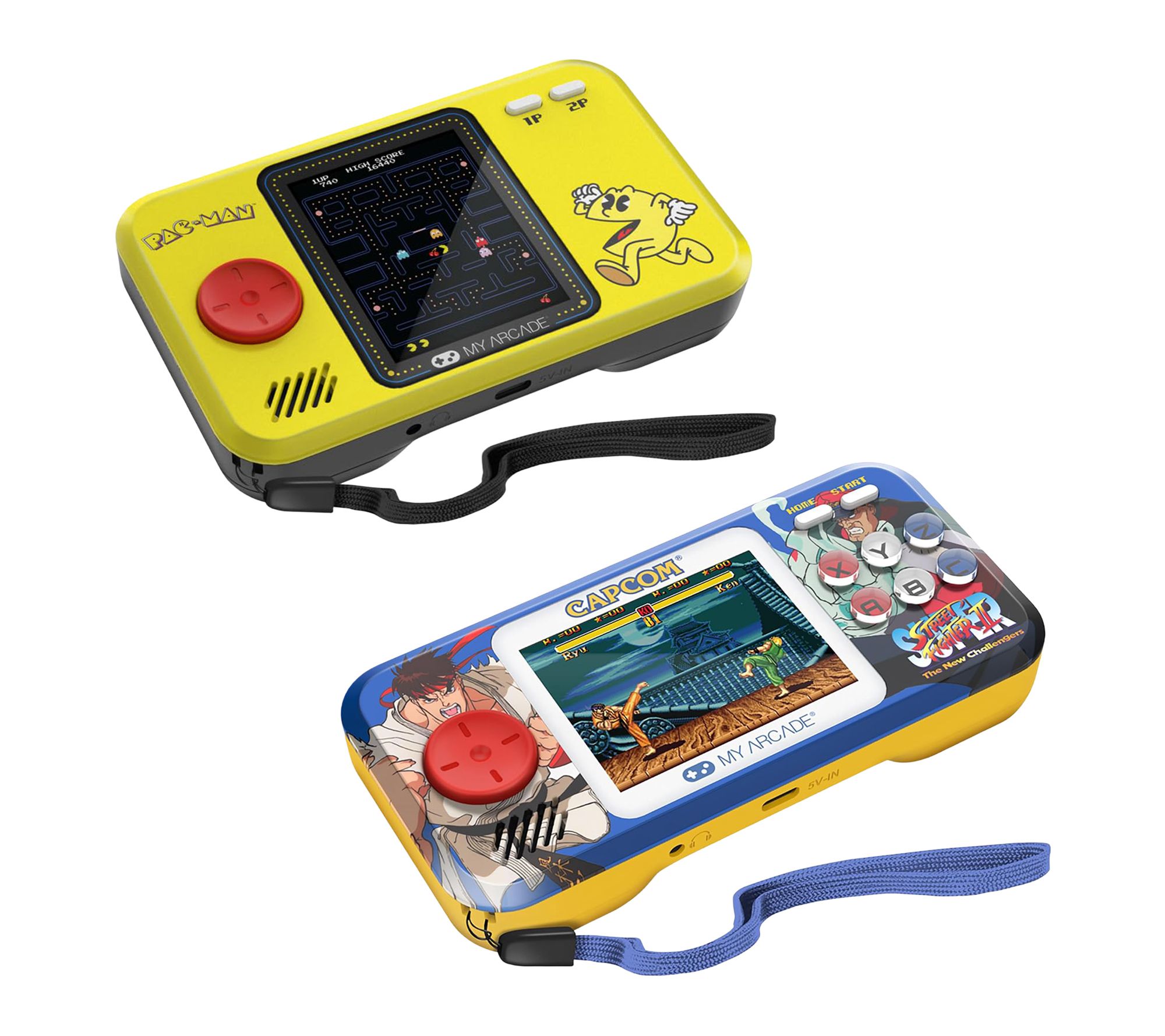 MyArcade Pacman + Street Fighter II Pocket Player Pro with Case