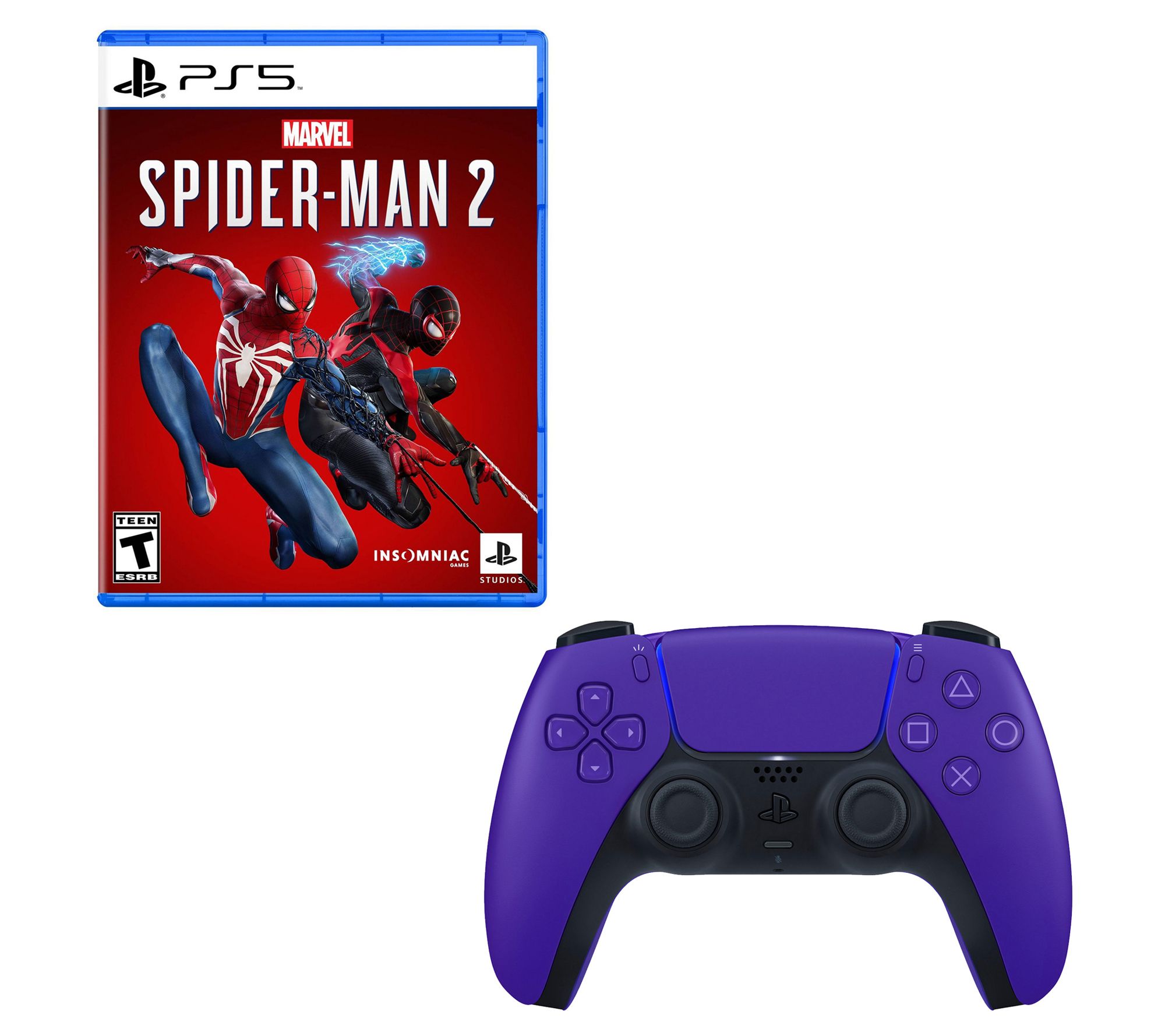 PS5 Spider-Man 2 Game with DualSense Controller - QVC.com