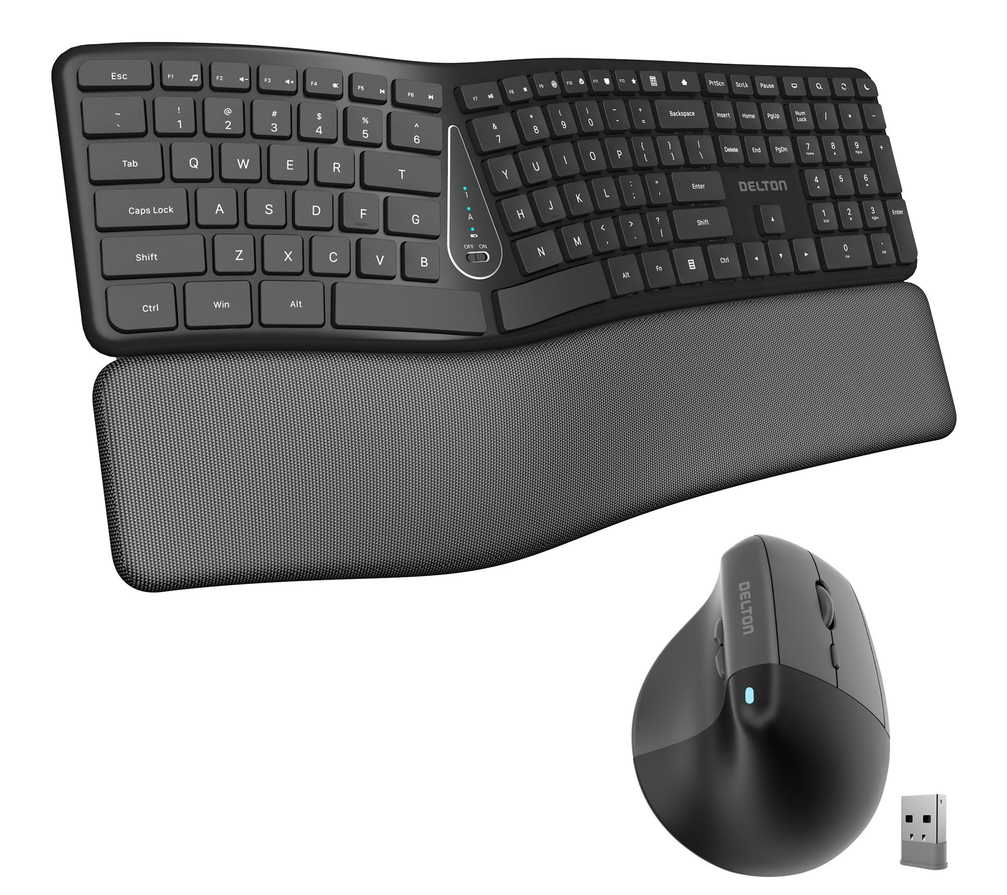 Delton KB250 Wireless Keyboard and S38 OpticalMouse Combo