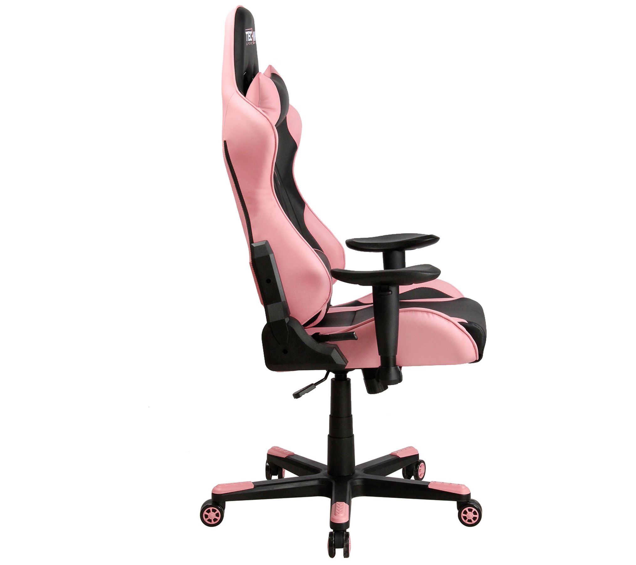 Techni Sport Ergonomic High Back Pink Racer Style Gaming Chair Qvc Com