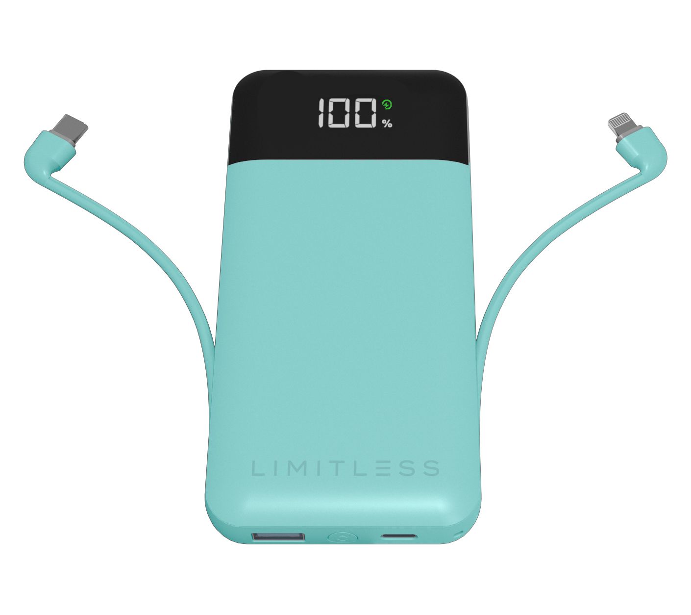 Limitless 10,000mAh Power Bank with Built in Cables