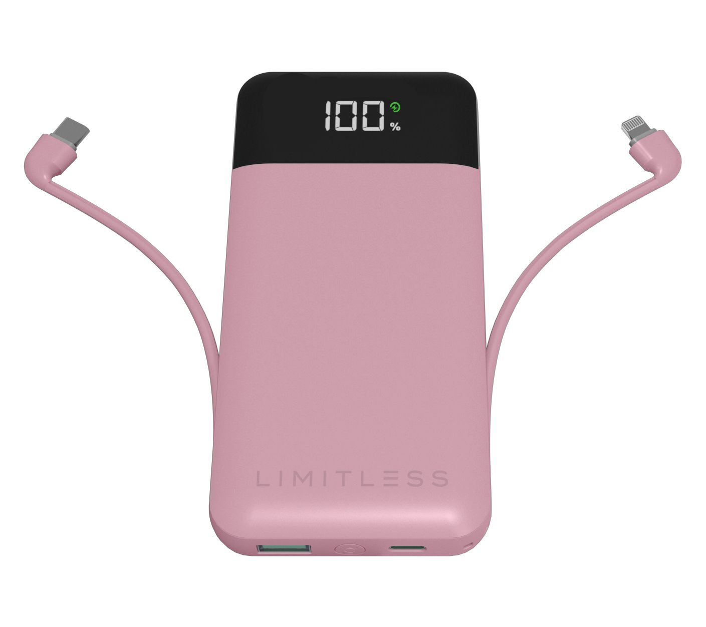 Limitless 10,000mAh Power Bank with Built in Cables