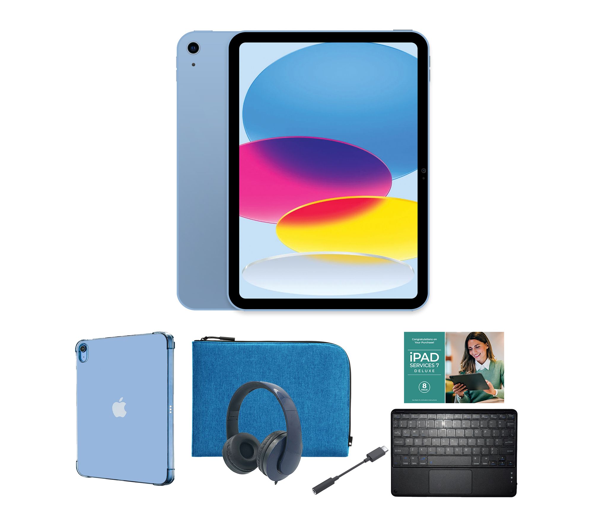 Apple iPad 11" 11th Gen 128GB w/ TPU Case, Keyboard & Accessories