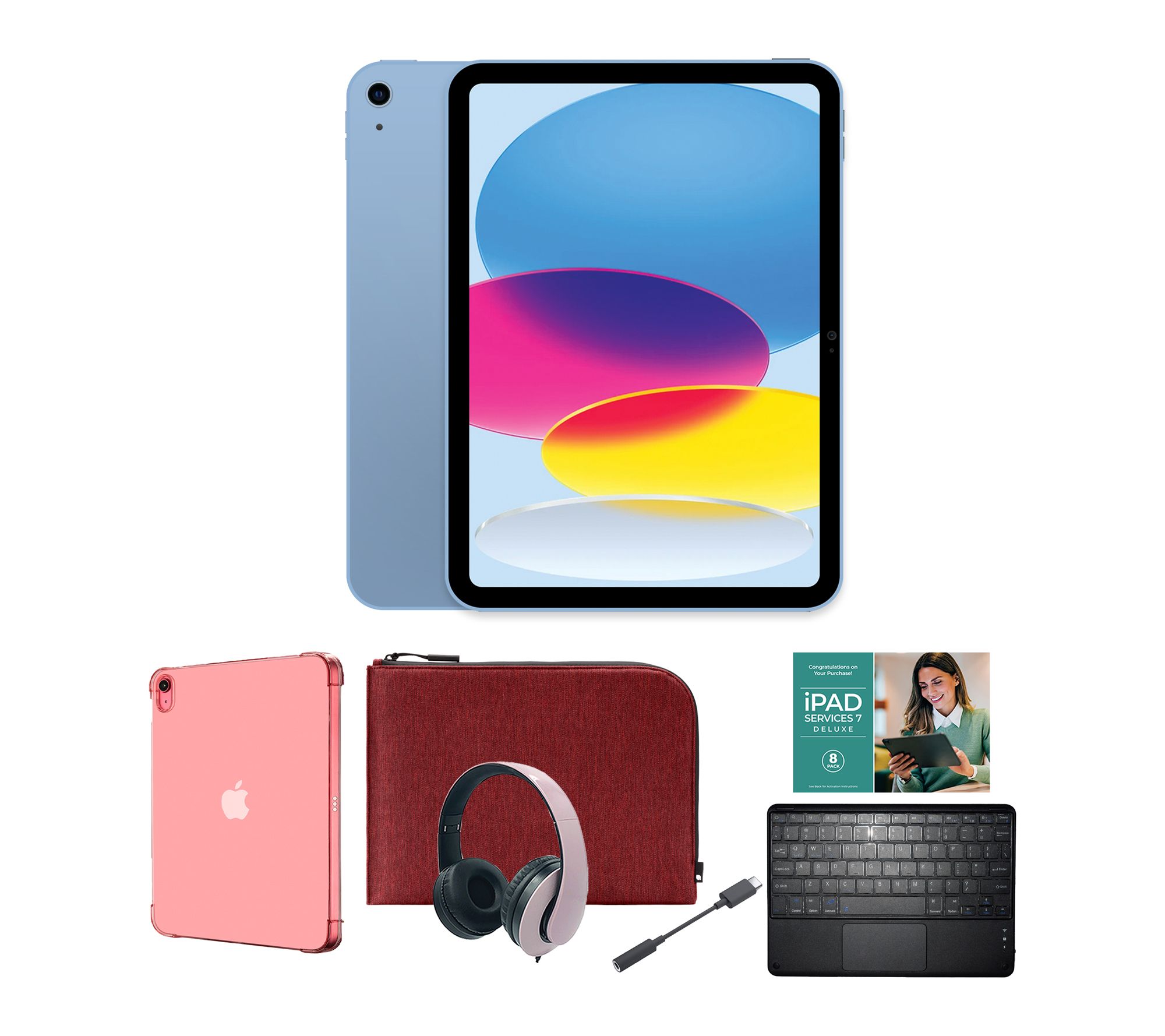 Apple iPad 11" 11th Gen 128GB w/ TPU Case, Keyboard & Accessories