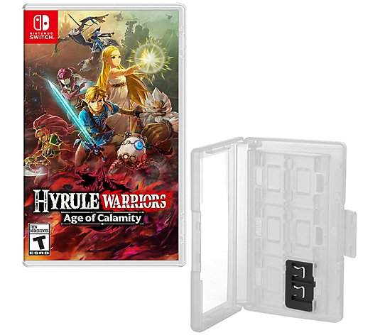 Nintendo Switch Hyrule Warriors Game with GameCaddy