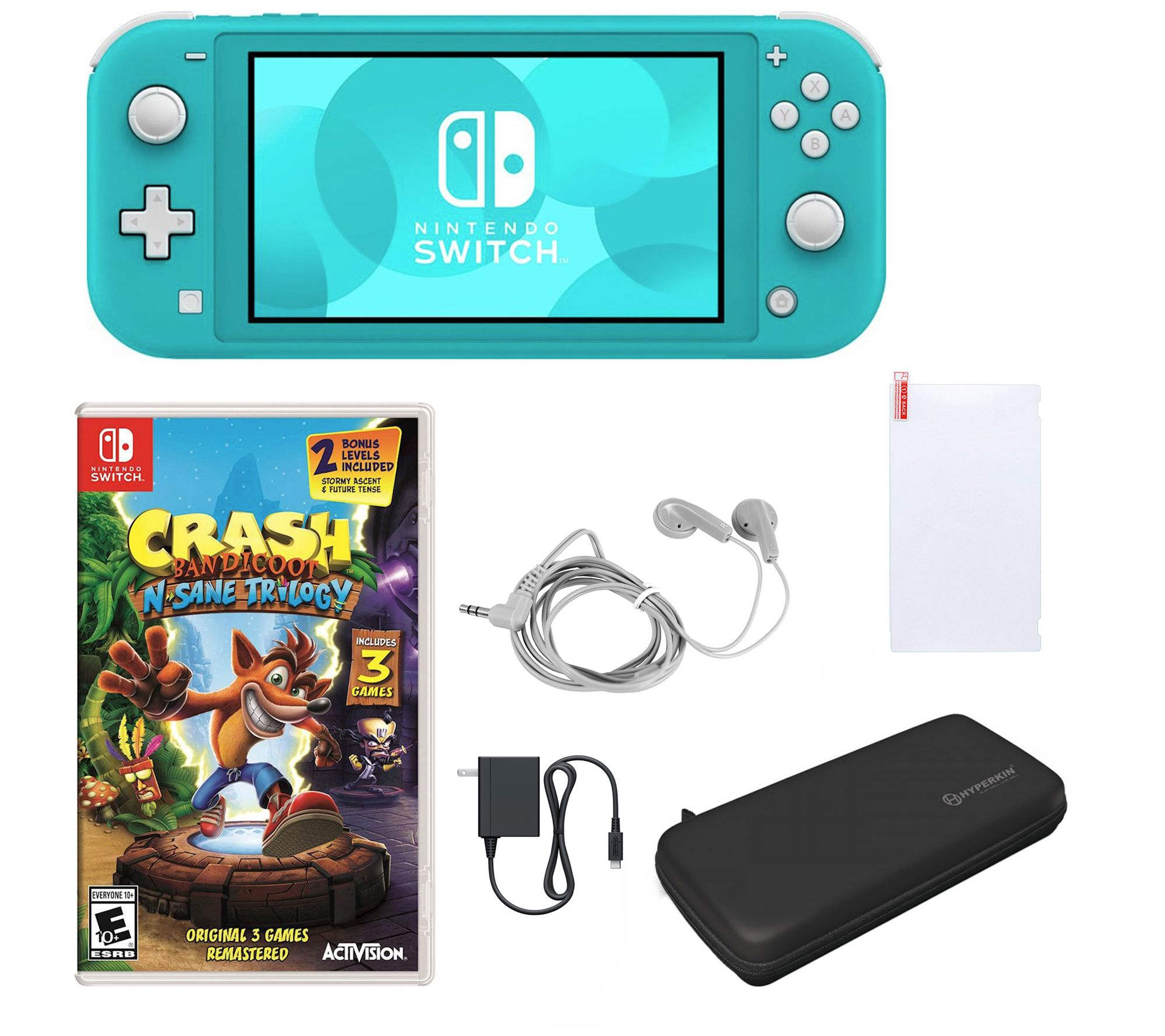 Tilgængelig korruption offentlig Nintendo Switch Lite with Crash Bandicoot and Accessories - QVC.com